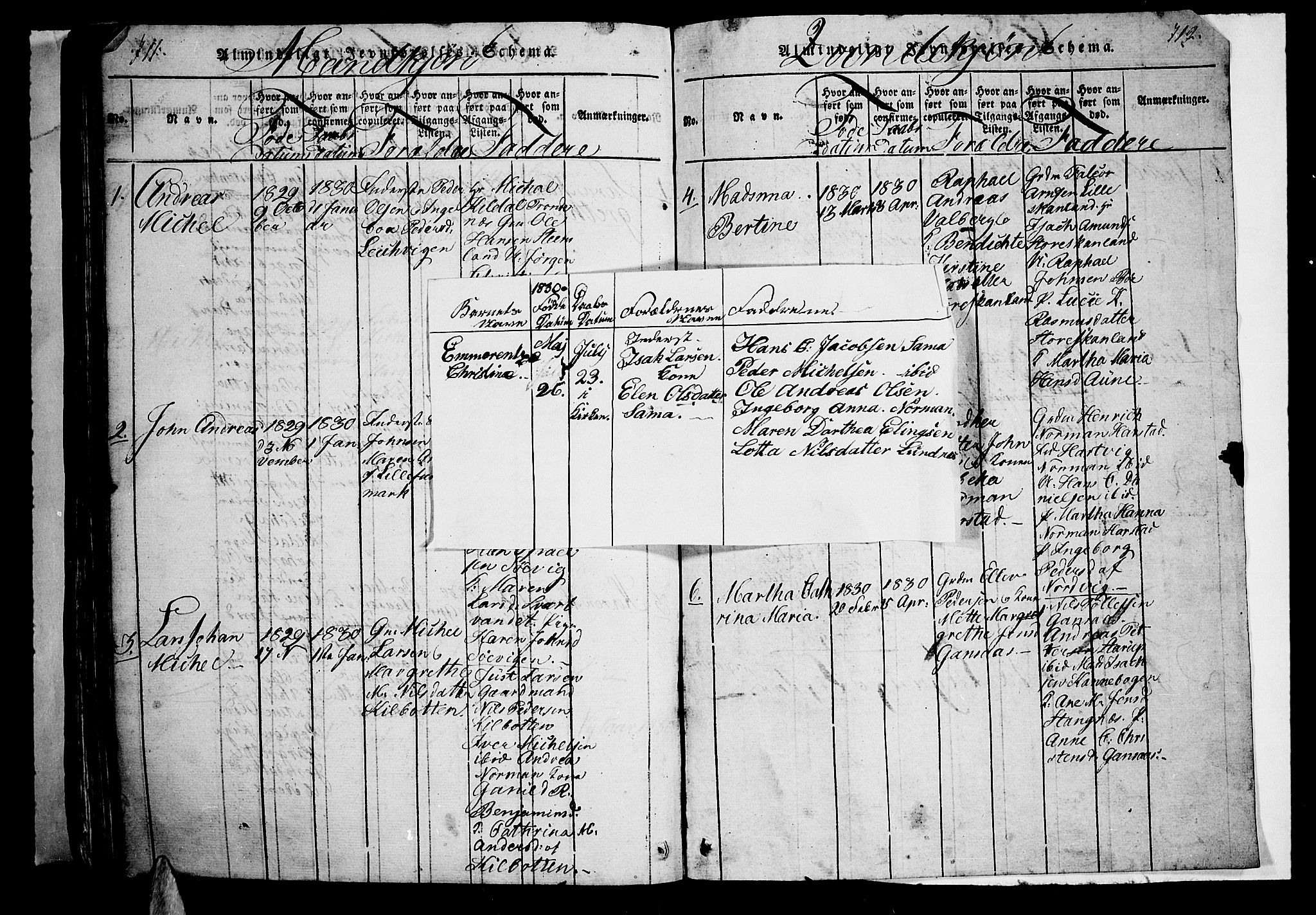 Trondenes sokneprestkontor, SATØ/S-1319/H/Hb/L0003klokker: Parish register (copy) no. 3, 1820-1834, p. 711-712