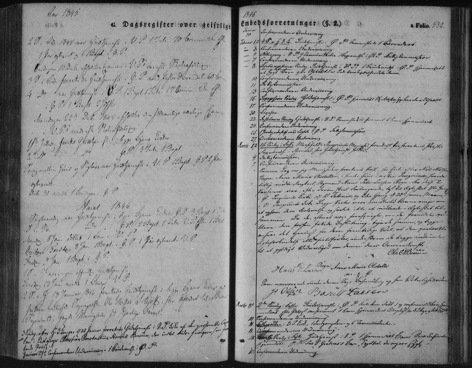 Porsgrunn kirkebøker , SAKO/A-104/F/Fa/L0006: Parish register (official) no. 6, 1841-1857, p. 532