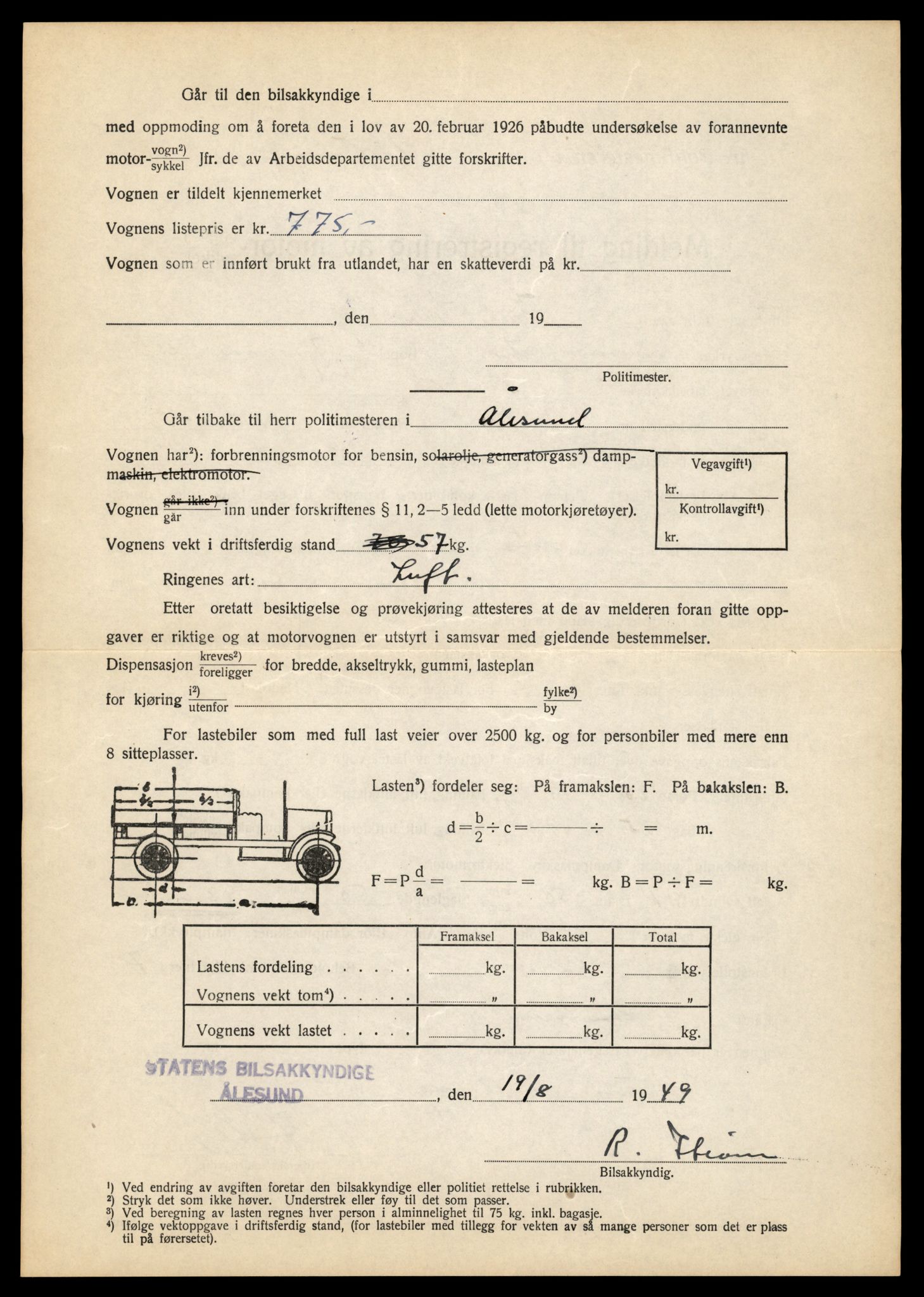 Møre og Romsdal vegkontor - Ålesund trafikkstasjon, AV/SAT-A-4099/F/Fe/L0026: Registreringskort for kjøretøy T 11046 - T 11160, 1927-1998, p. 2570