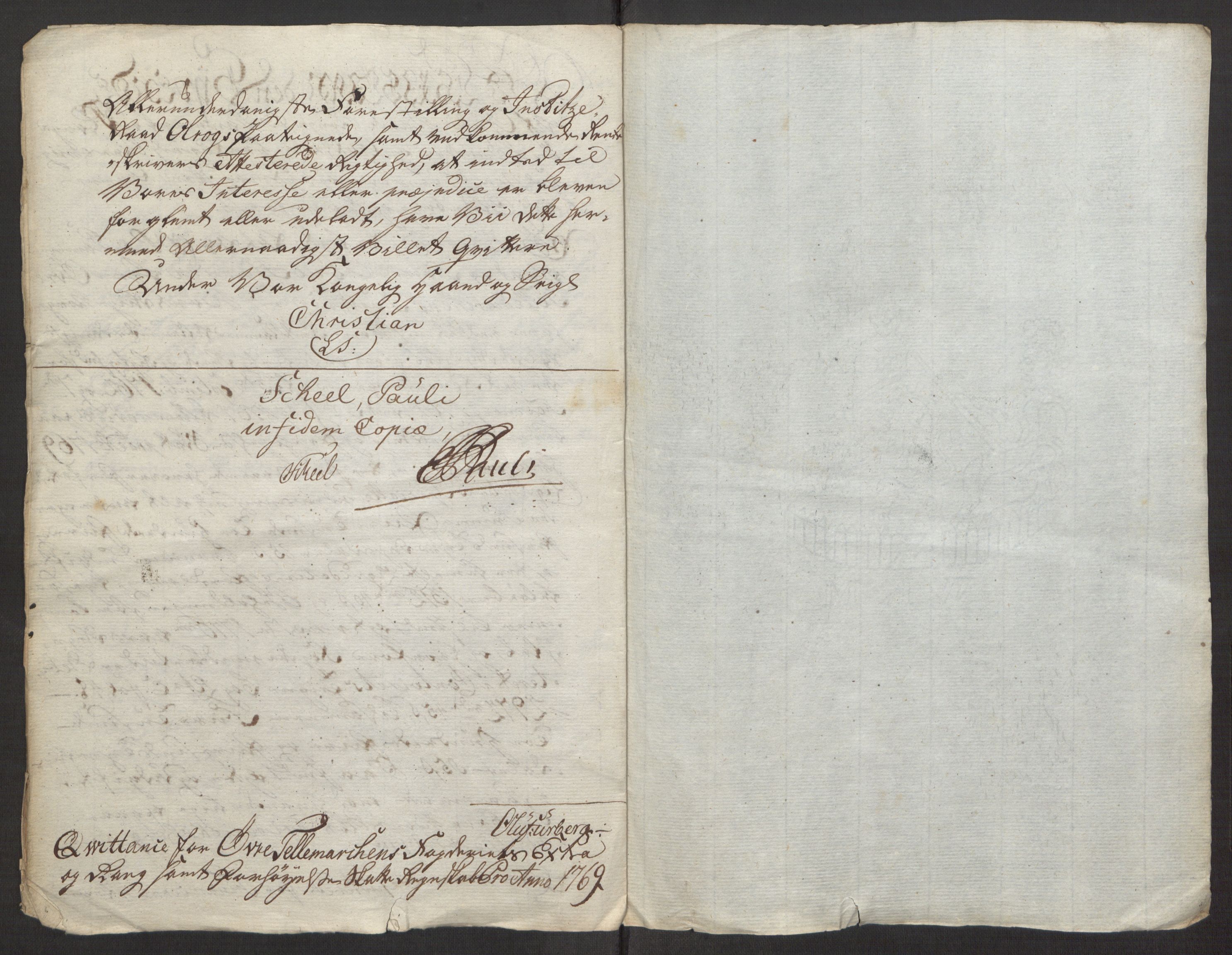 Rentekammeret inntil 1814, Reviderte regnskaper, Fogderegnskap, RA/EA-4092/R38/L2293: Ekstraskatten Øvre Telemark, 1762-1770, p. 149