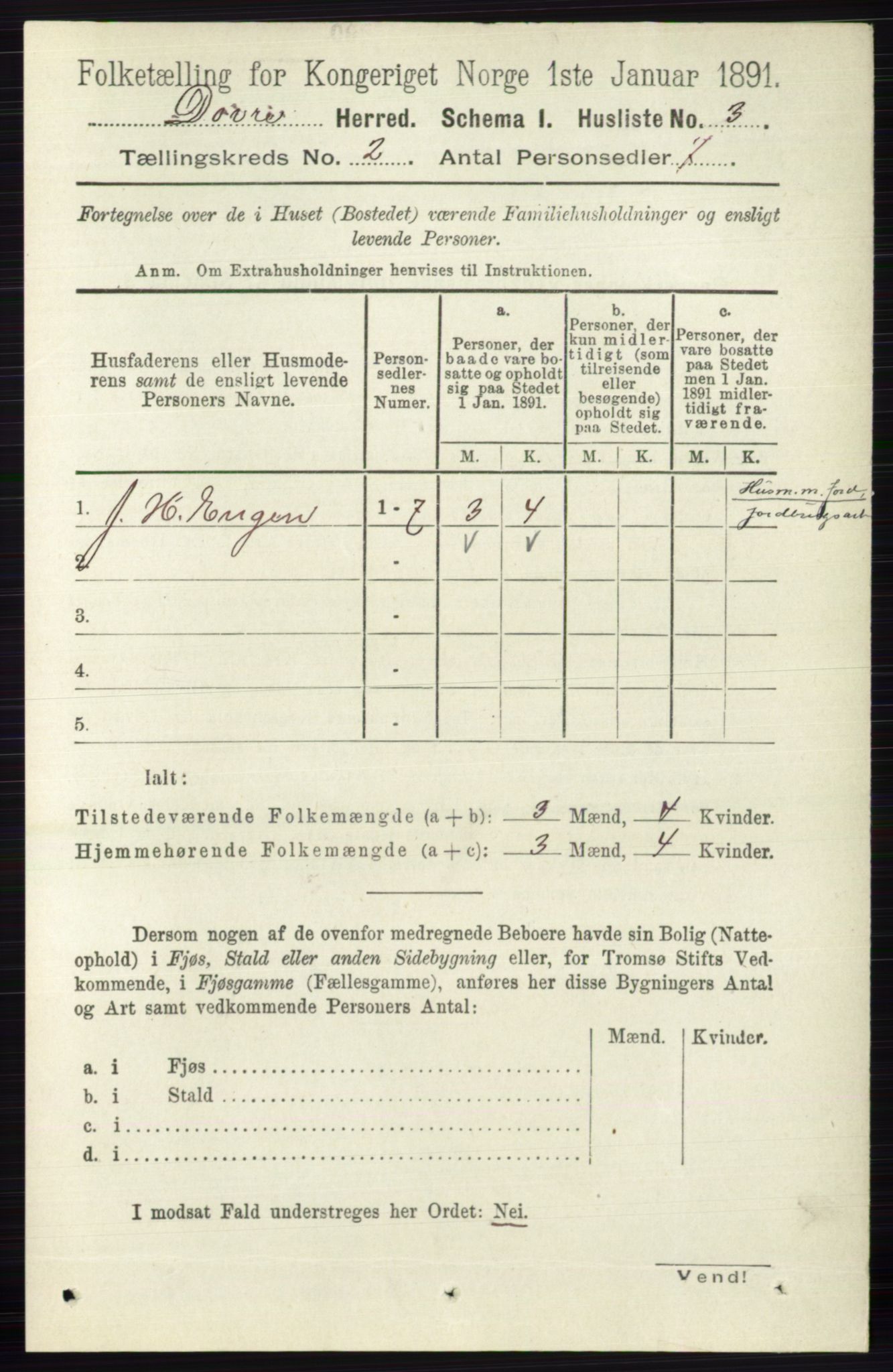 RA, 1891 census for 0511 Dovre, 1891, p. 796