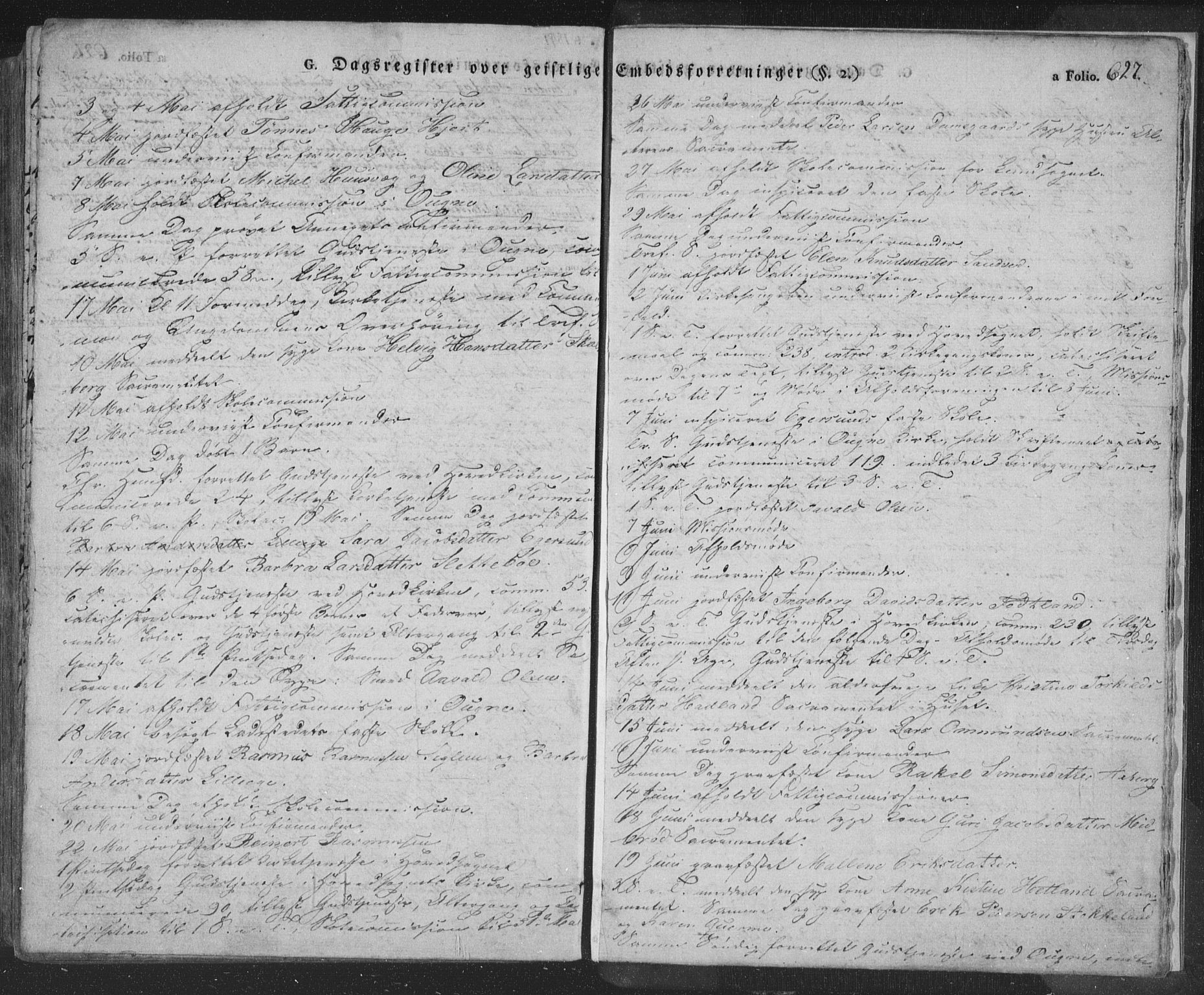 Eigersund sokneprestkontor, AV/SAST-A-101807/S08/L0009: Parish register (official) no. A 9, 1827-1850, p. 627