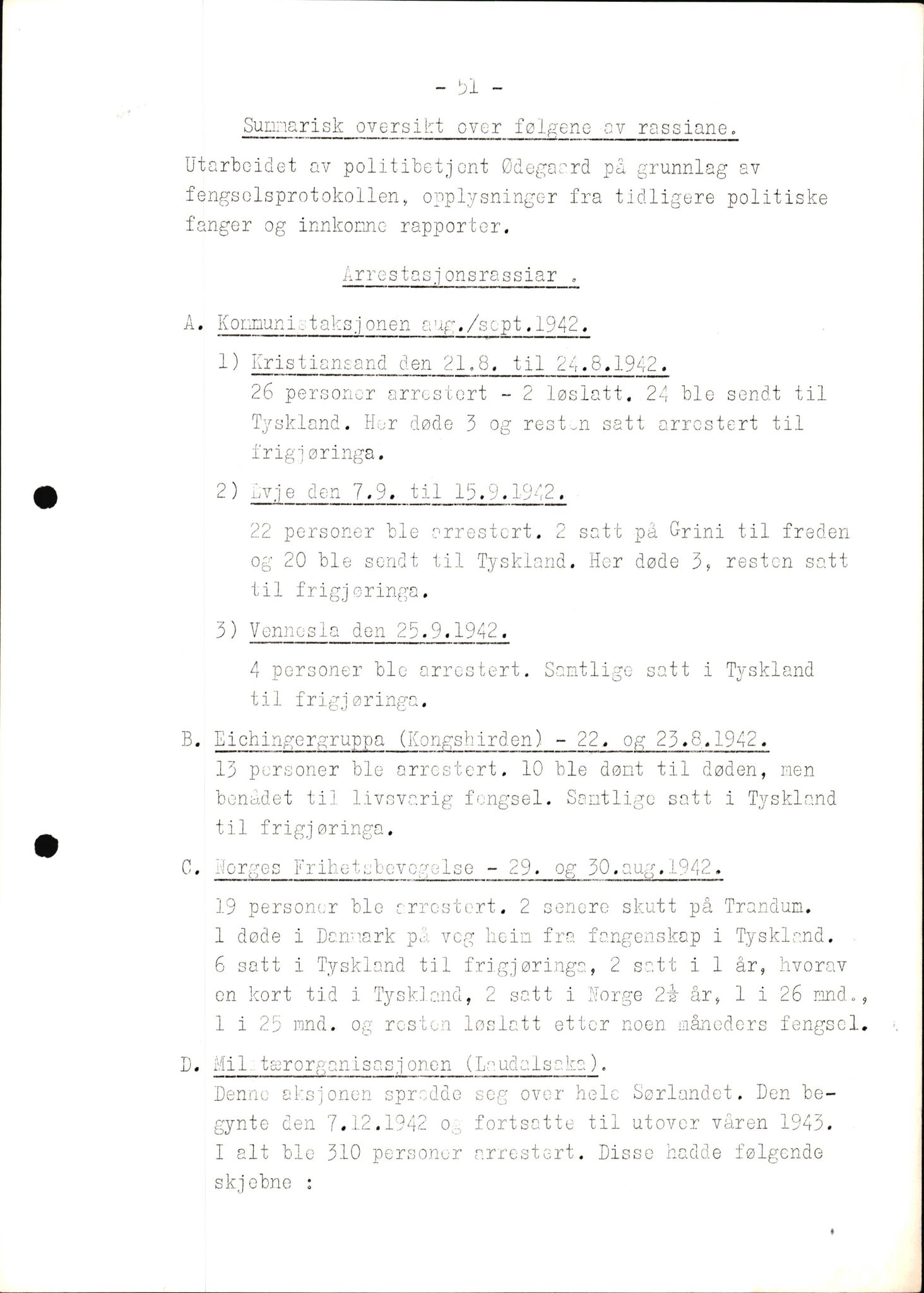 Rudolf Kerner - rapporter, AV/SAK-D/1272/F/L0001: Rapporter vedr. det tyske sikkerhetspolitiets aksjoner, 1946, p. 51