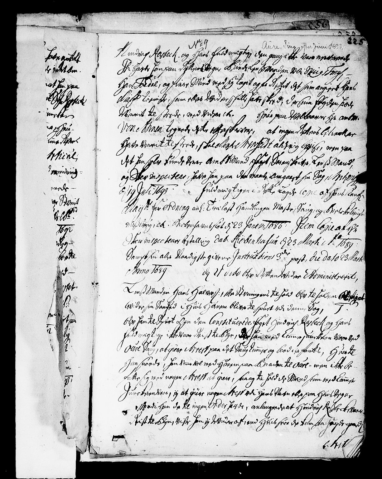 Nordmøre sorenskriveri, AV/SAT-A-4132/1/1/1A/L0006: Tingbok nr. 6, 1691-1693, p. 225