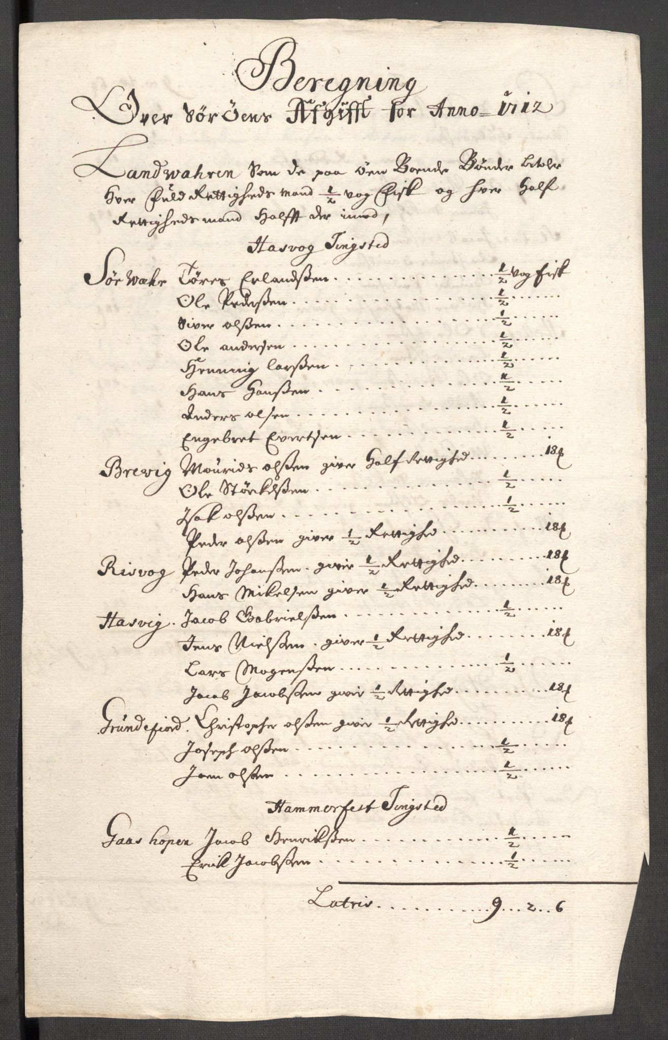 Rentekammeret inntil 1814, Reviderte regnskaper, Fogderegnskap, RA/EA-4092/R69/L4855: Fogderegnskap Finnmark/Vardøhus, 1709-1712, p. 565