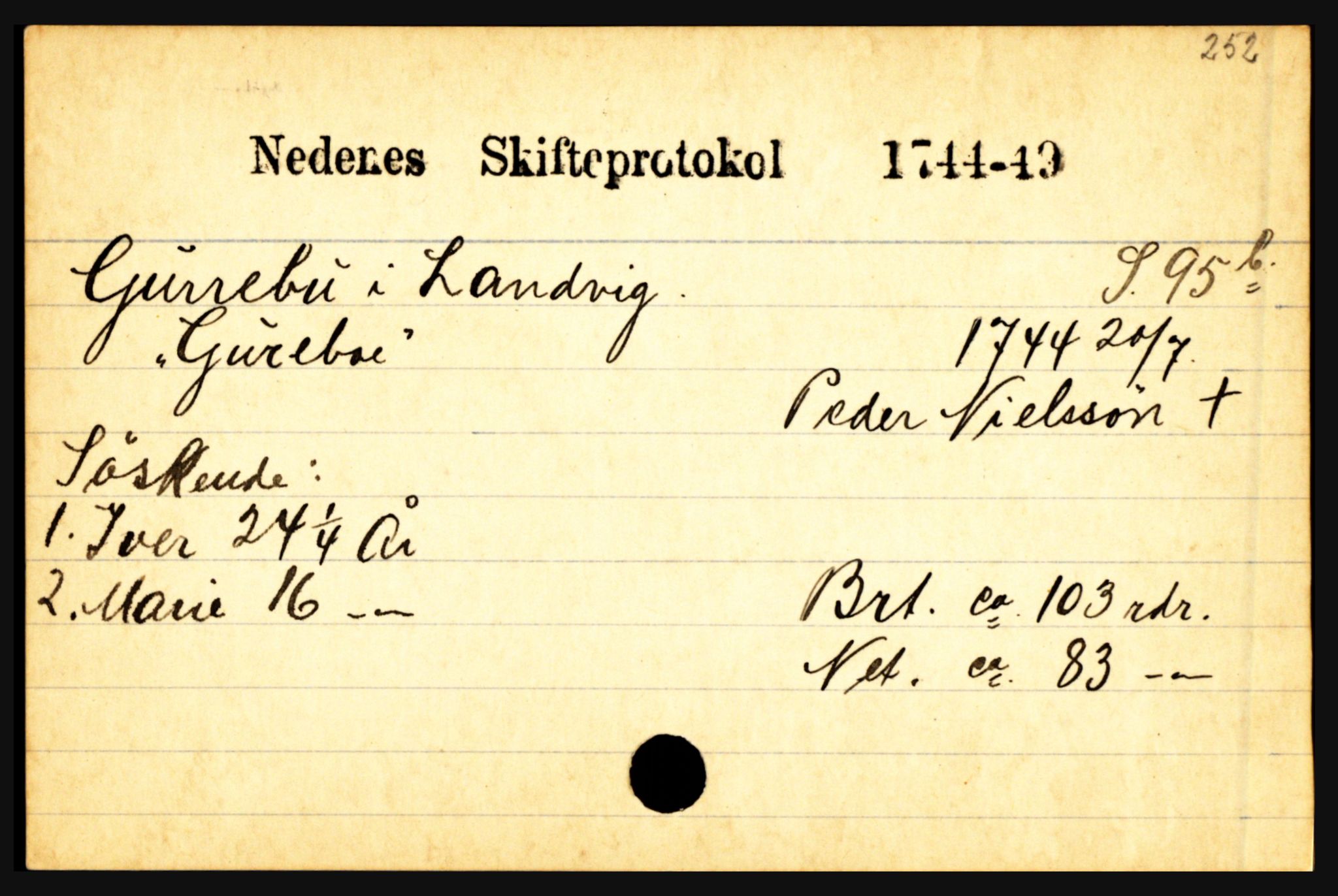 Nedenes sorenskriveri før 1824, AV/SAK-1221-0007/H, p. 10565