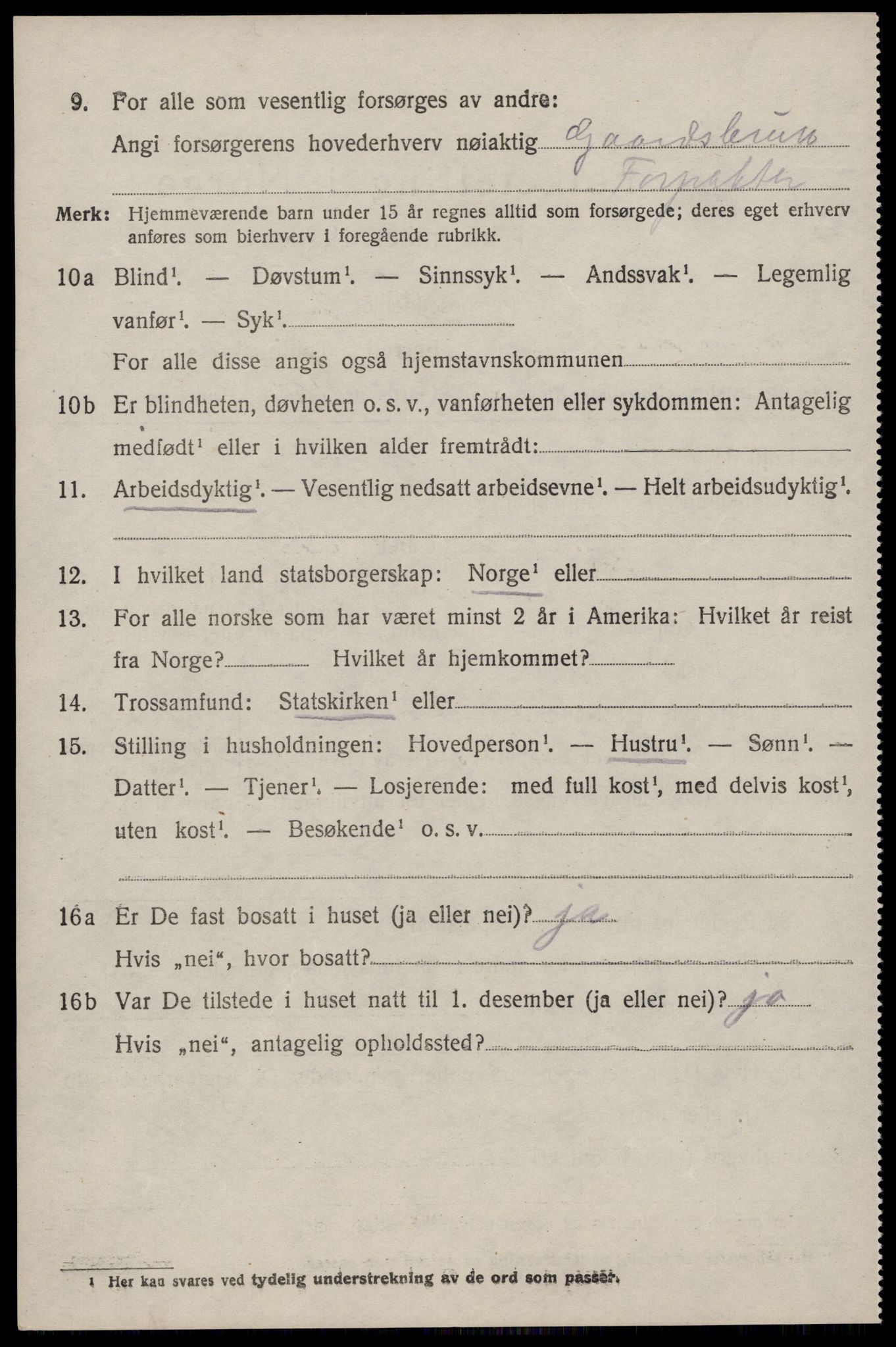 SAST, 1920 census for Bjerkreim, 1920, p. 1973