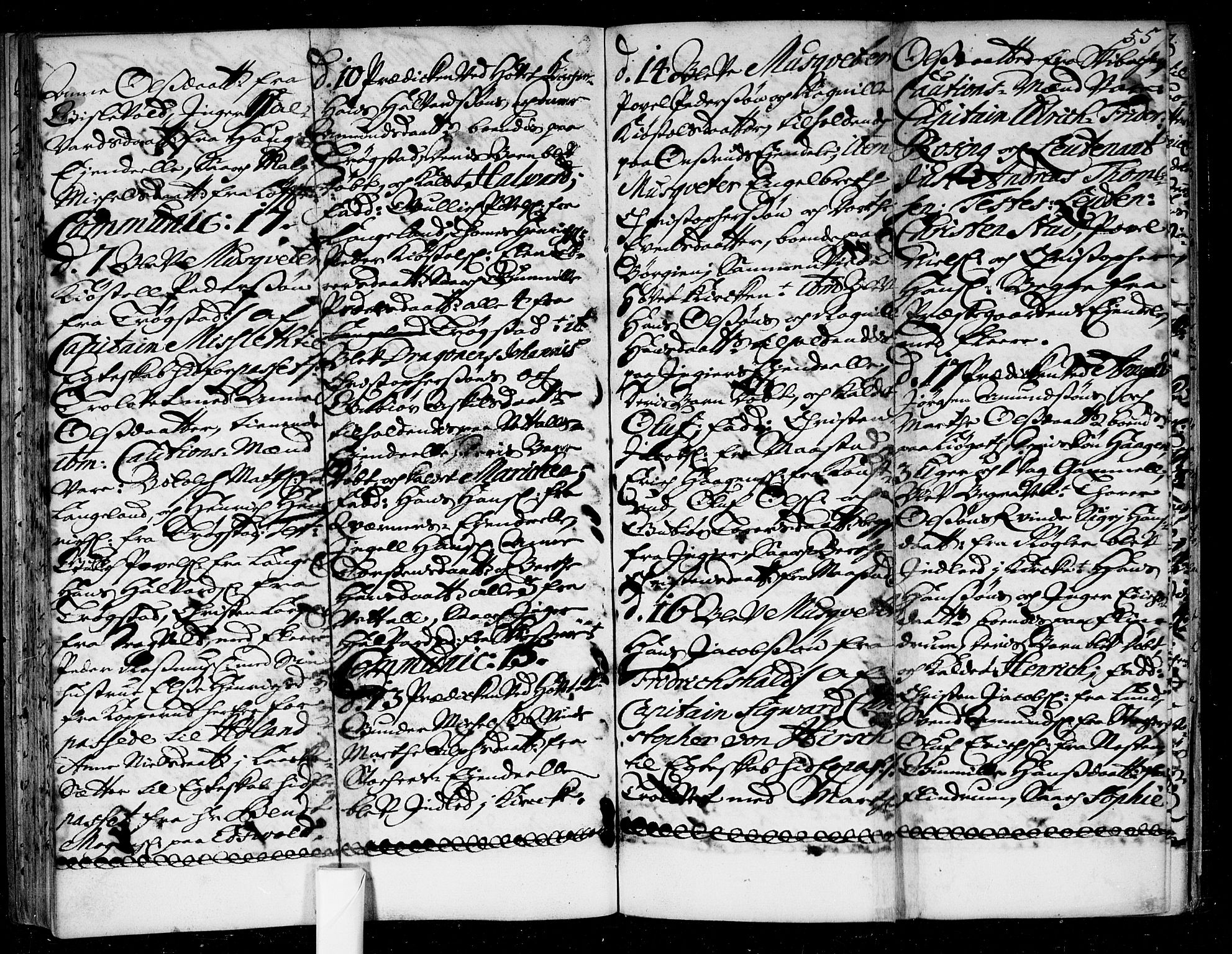 Ullensaker prestekontor Kirkebøker, SAO/A-10236a/F/Fa/L0004: Parish register (official) no. I 4, 1721-1723, p. 55