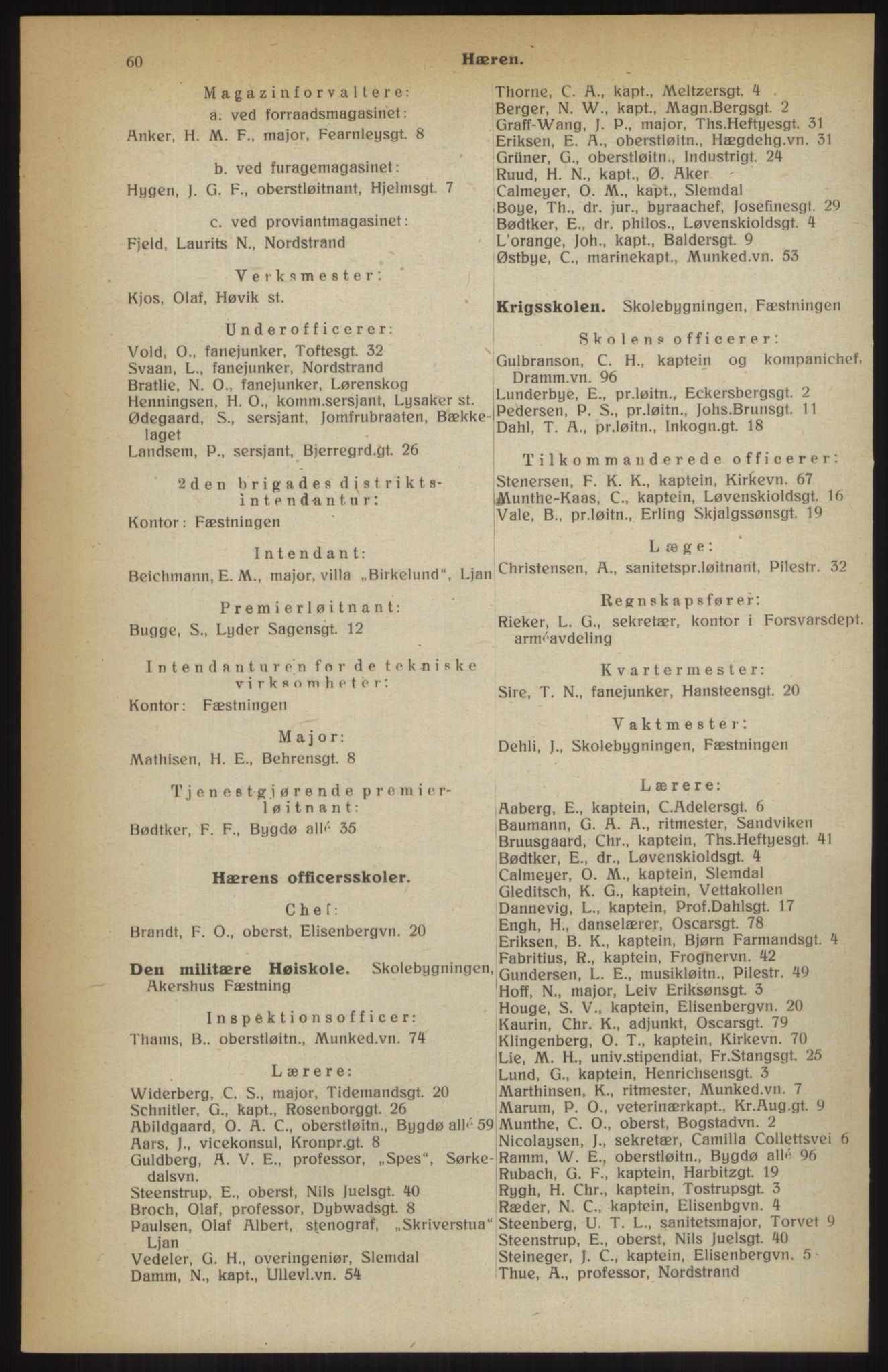 Kristiania/Oslo adressebok, PUBL/-, 1914, p. 60