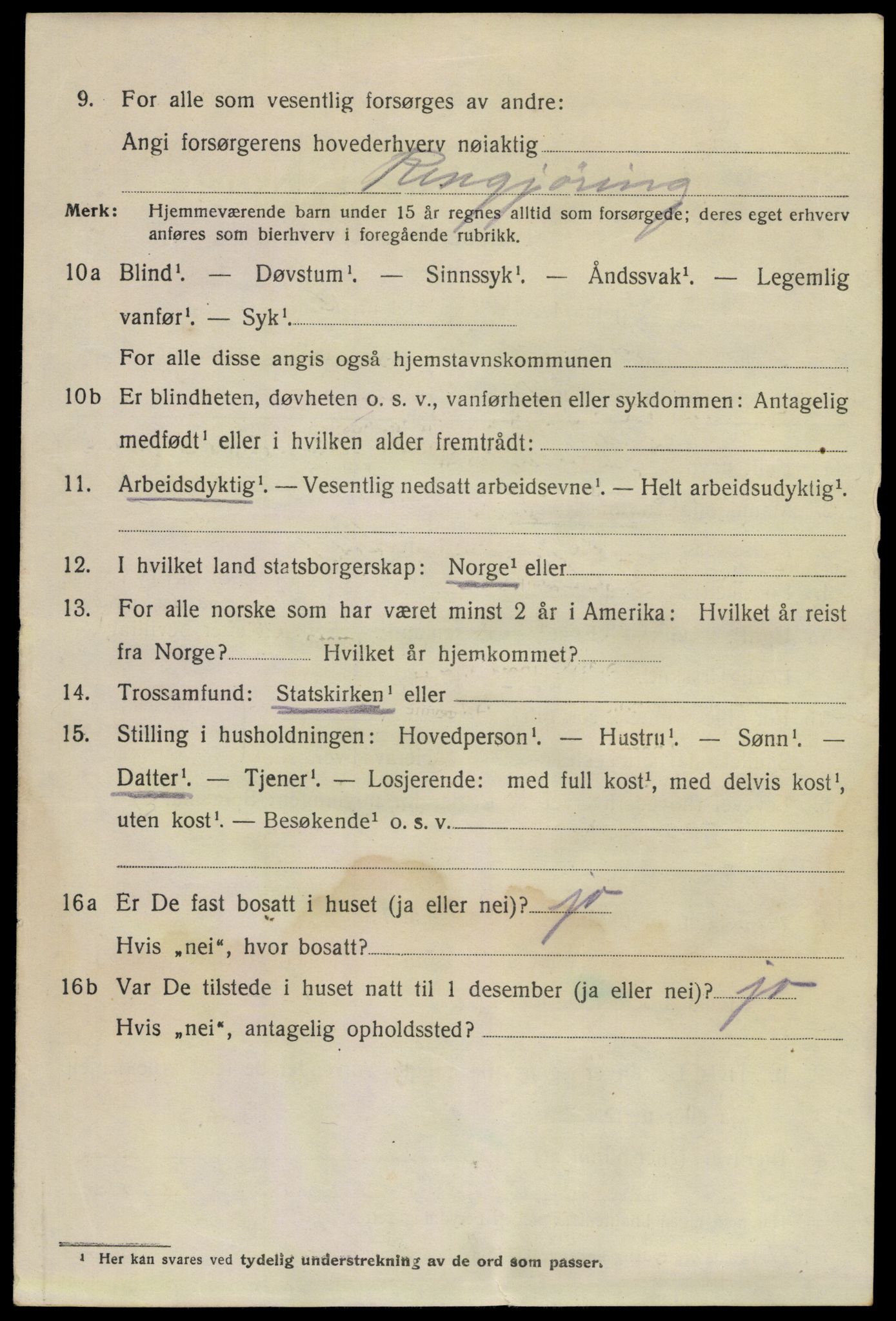 SAKO, 1920 census for Larvik, 1920, p. 22961