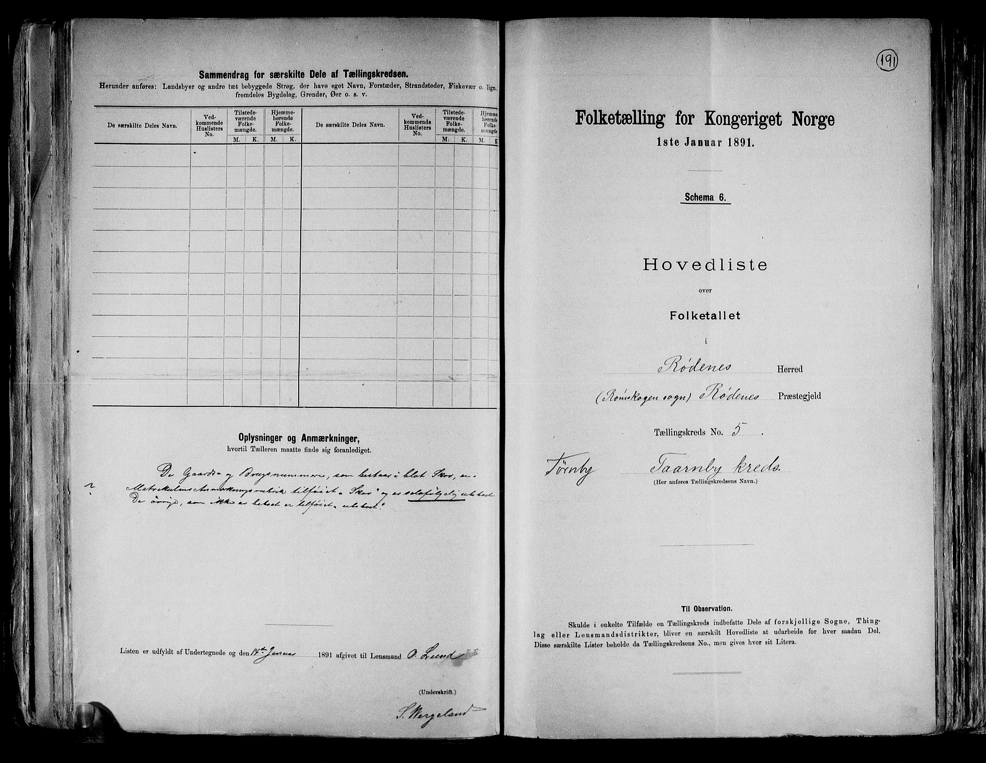 RA, 1891 census for 0120 Rødenes, 1891, p. 12