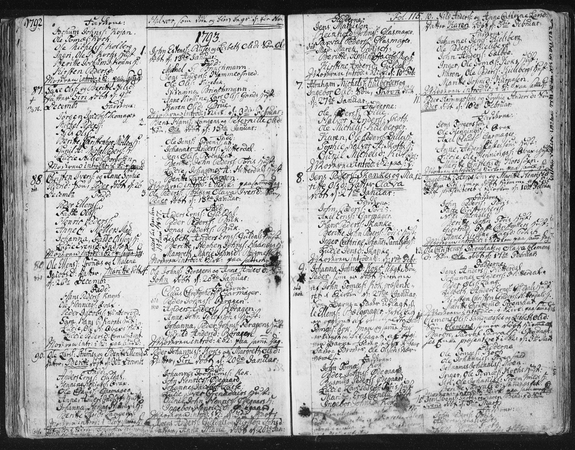 Ministerialprotokoller, klokkerbøker og fødselsregistre - Sør-Trøndelag, SAT/A-1456/681/L0926: Parish register (official) no. 681A04, 1767-1797, p. 115