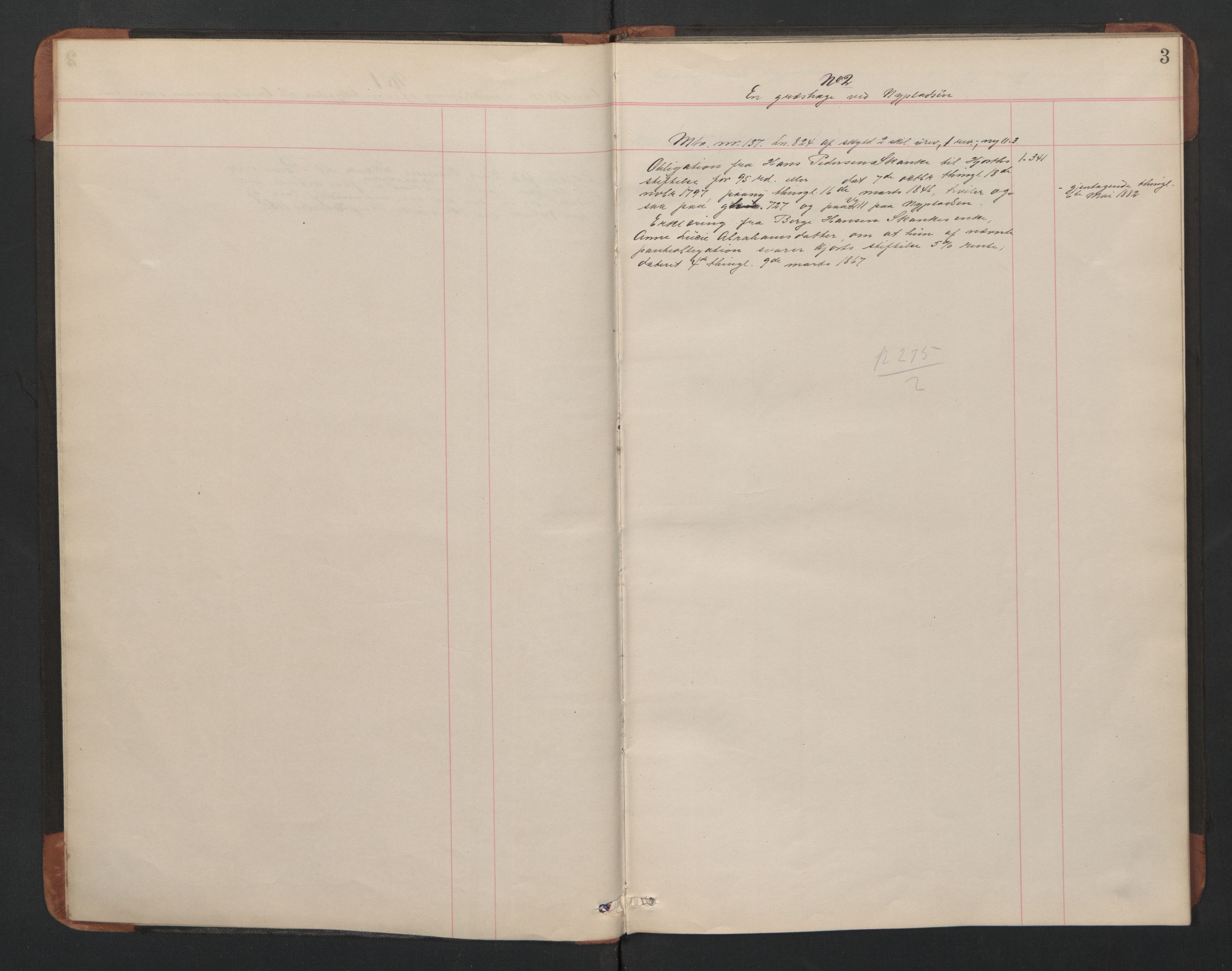 Røros sorenskriveri, SAT/A-0023/2/2A/L0002: Mortgage register no. 2, 1835-1885, p. 3