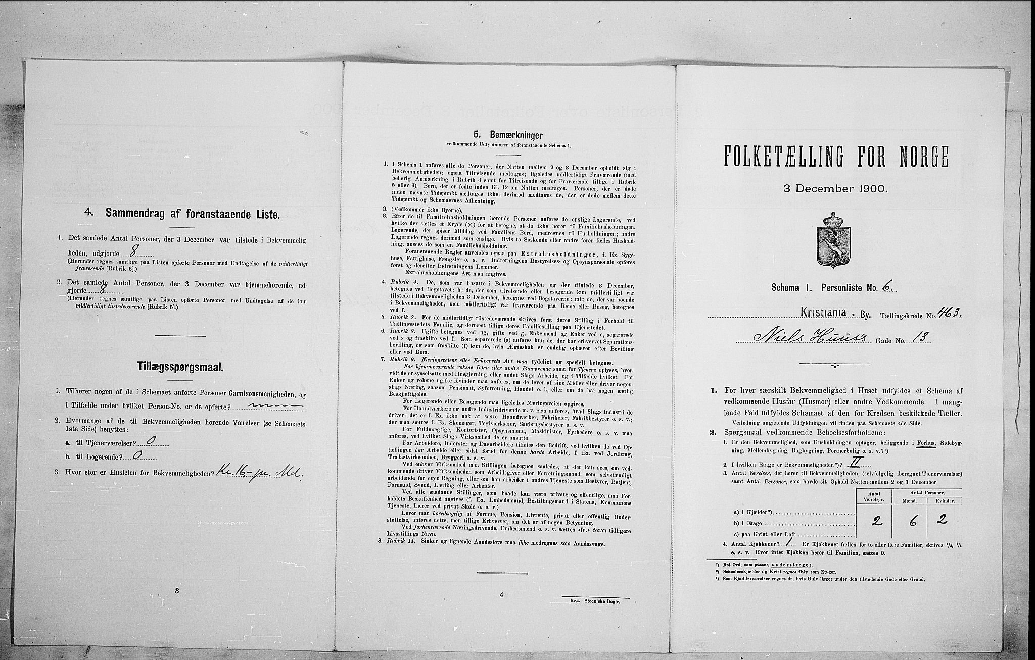 SAO, 1900 census for Kristiania, 1900, p. 63523