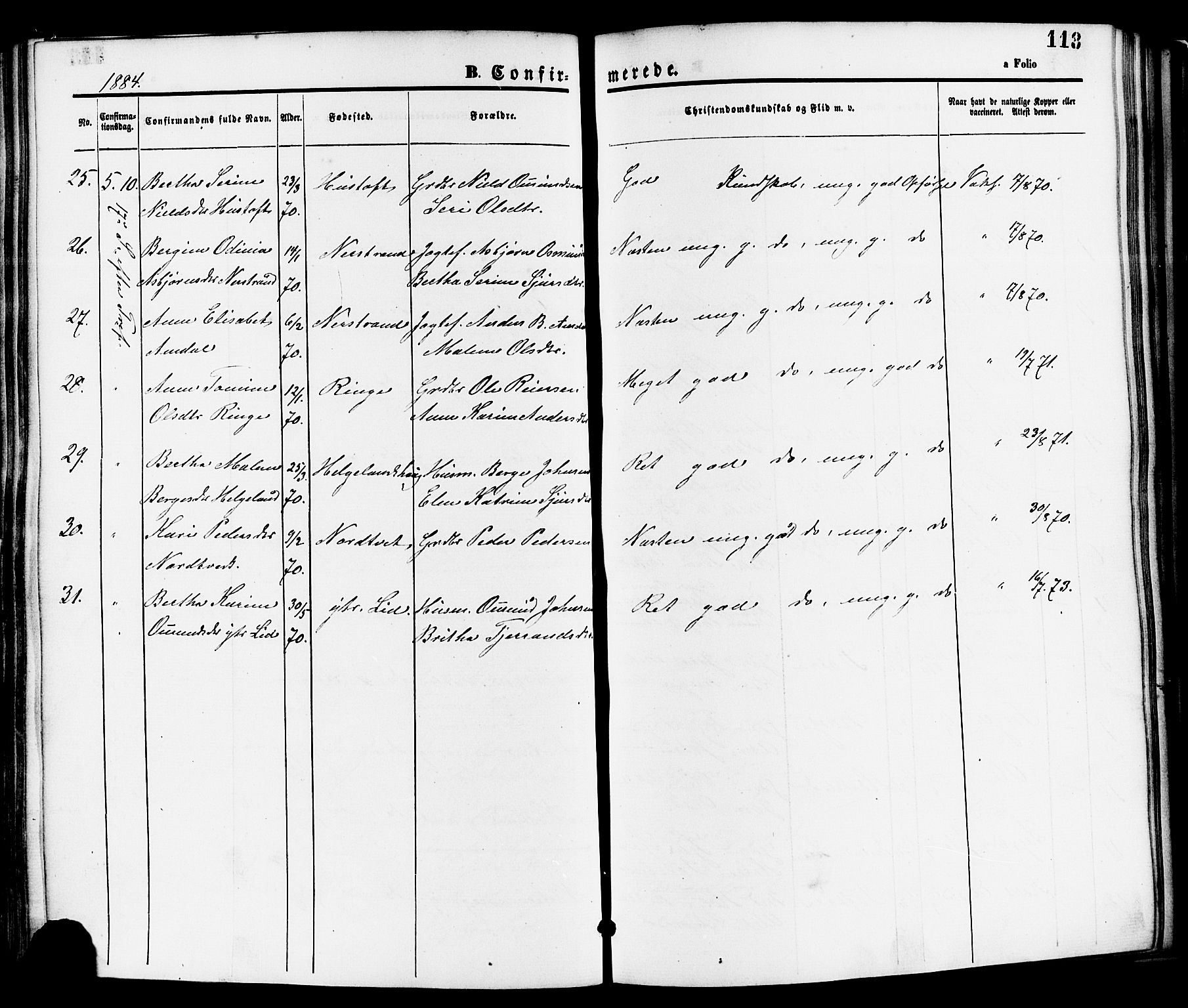 Nedstrand sokneprestkontor, SAST/A-101841/01/IV: Parish register (official) no. A 11, 1877-1887, p. 118