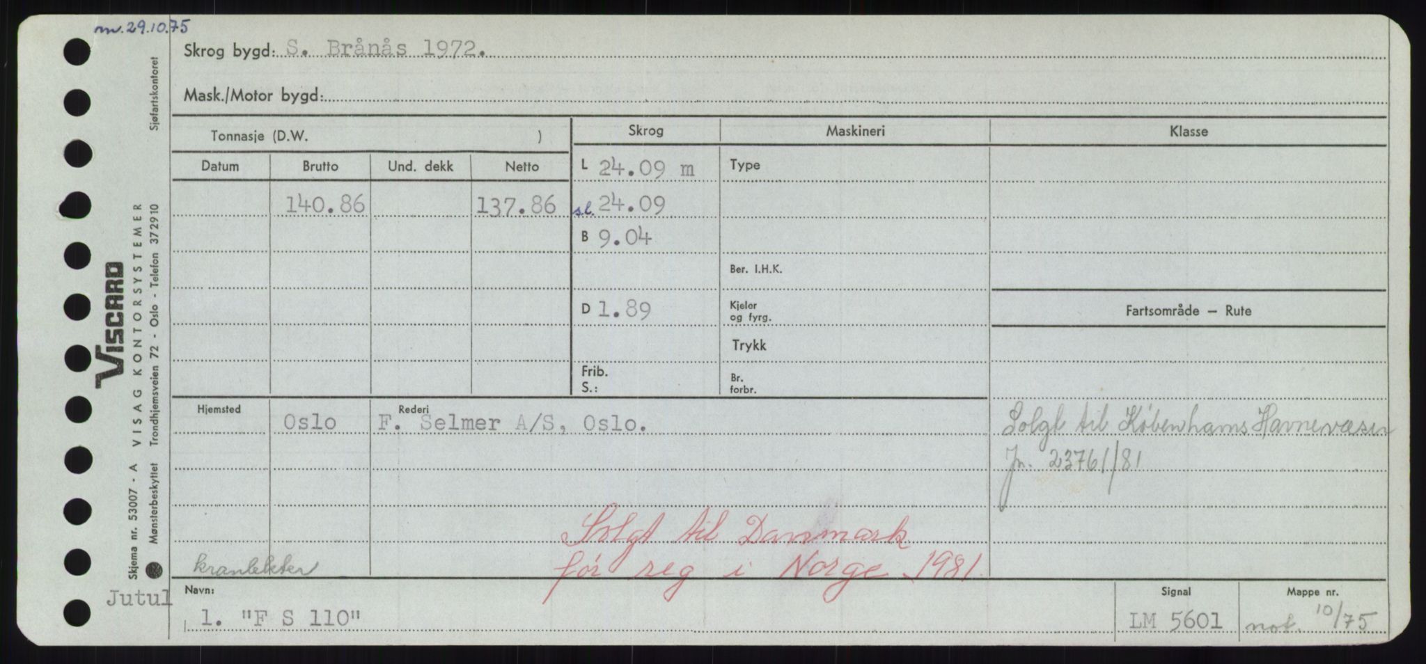 Sjøfartsdirektoratet med forløpere, Skipsmålingen, RA/S-1627/H/Hd/L0010: Fartøy, F-Fjø, p. 3