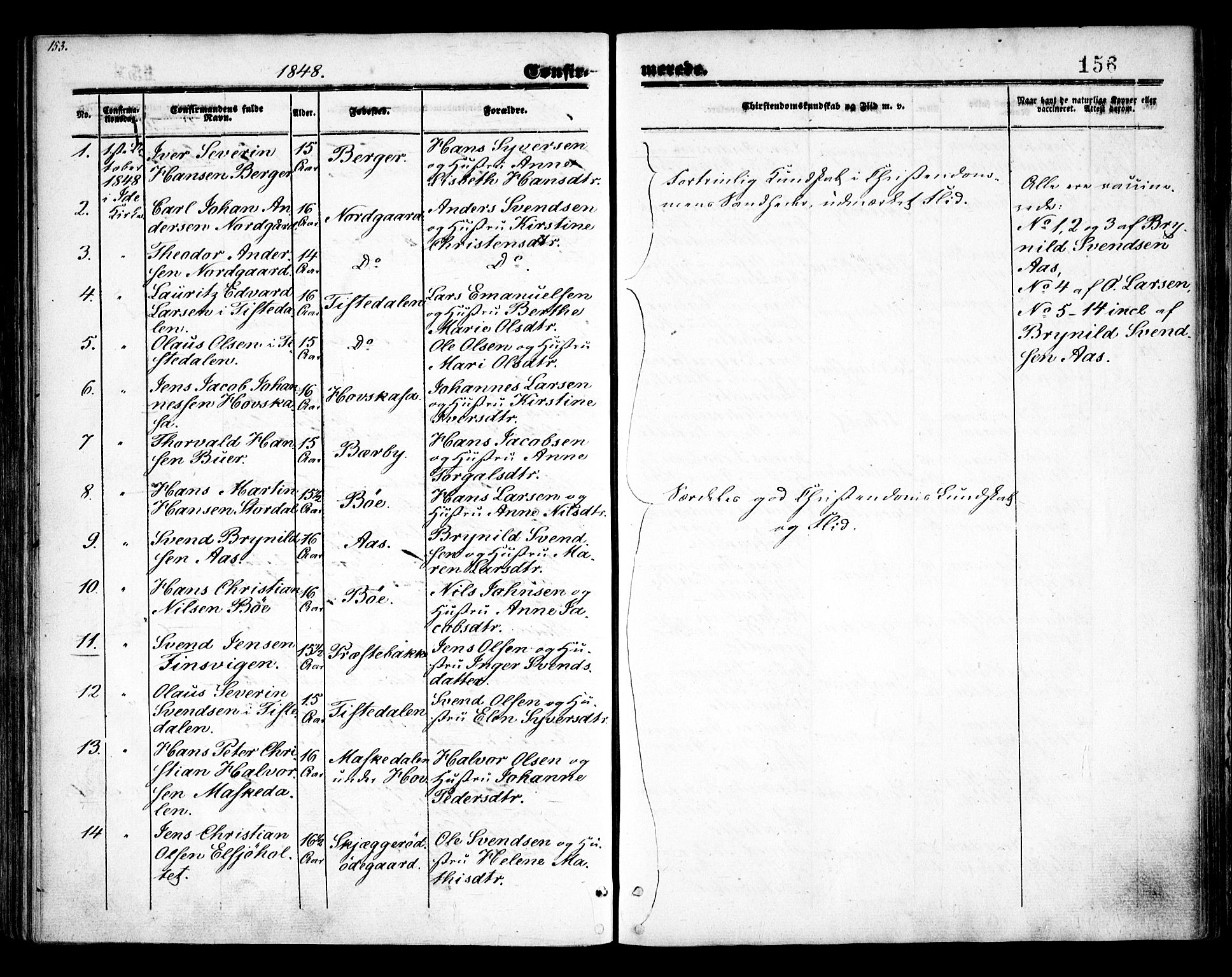 Idd prestekontor Kirkebøker, SAO/A-10911/F/Fc/L0004a: Parish register (official) no. III 4A, 1848-1860, p. 156