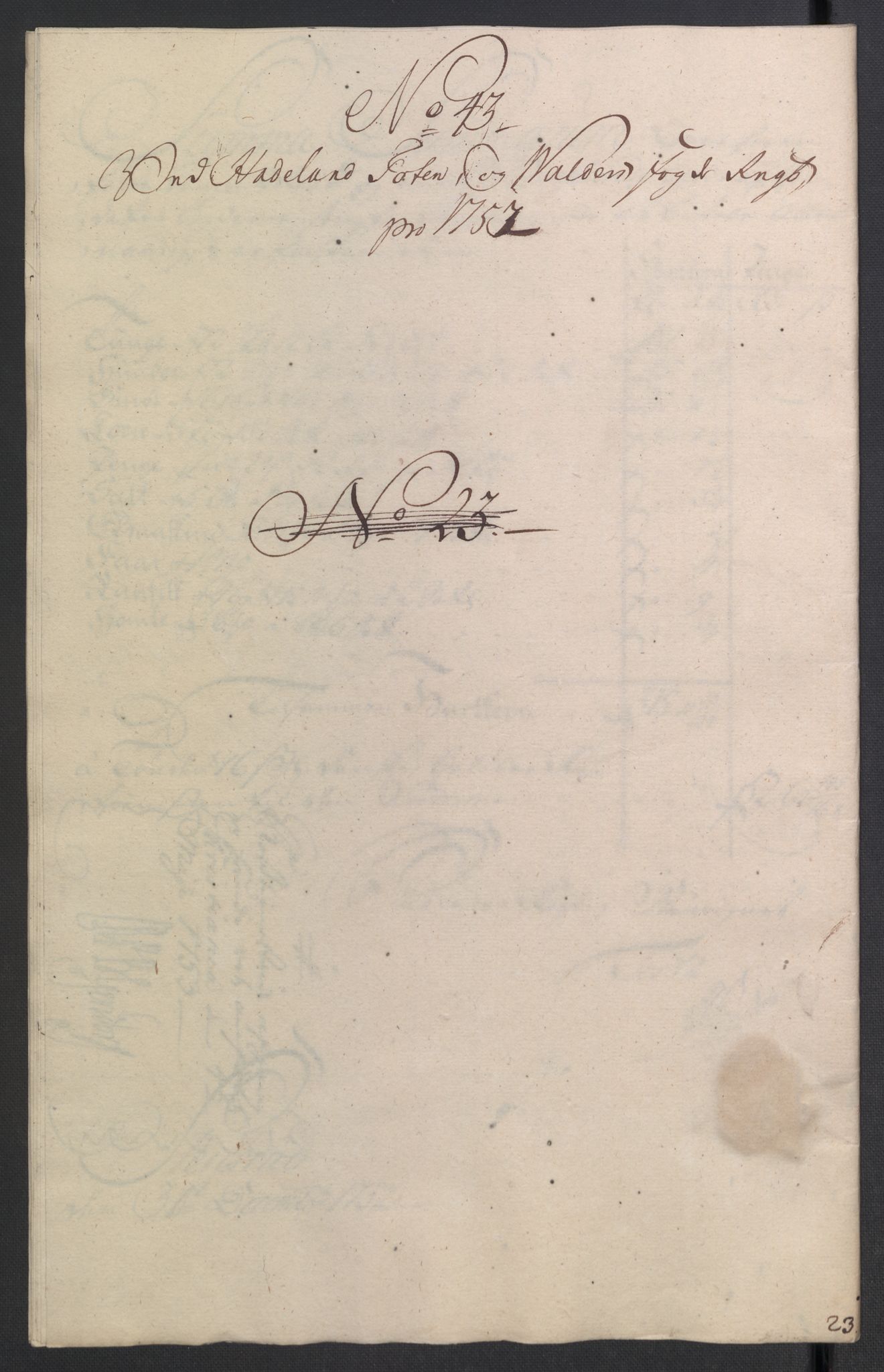 Rentekammeret inntil 1814, Reviderte regnskaper, Fogderegnskap, AV/RA-EA-4092/R18/L1349: Fogderegnskap Hadeland, Toten og Valdres, 1752-1753, p. 196