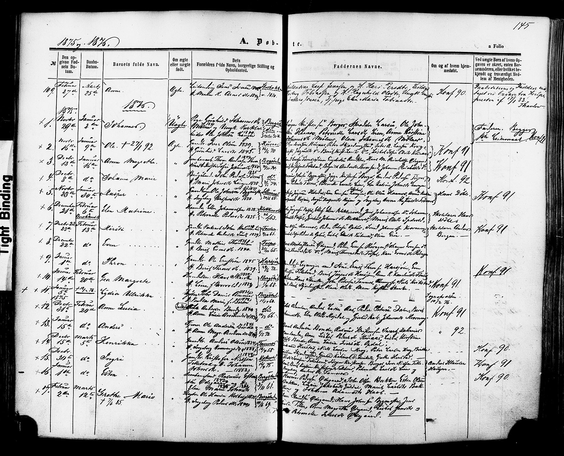 Ministerialprotokoller, klokkerbøker og fødselsregistre - Sør-Trøndelag, SAT/A-1456/681/L0932: Parish register (official) no. 681A10, 1860-1878, p. 145