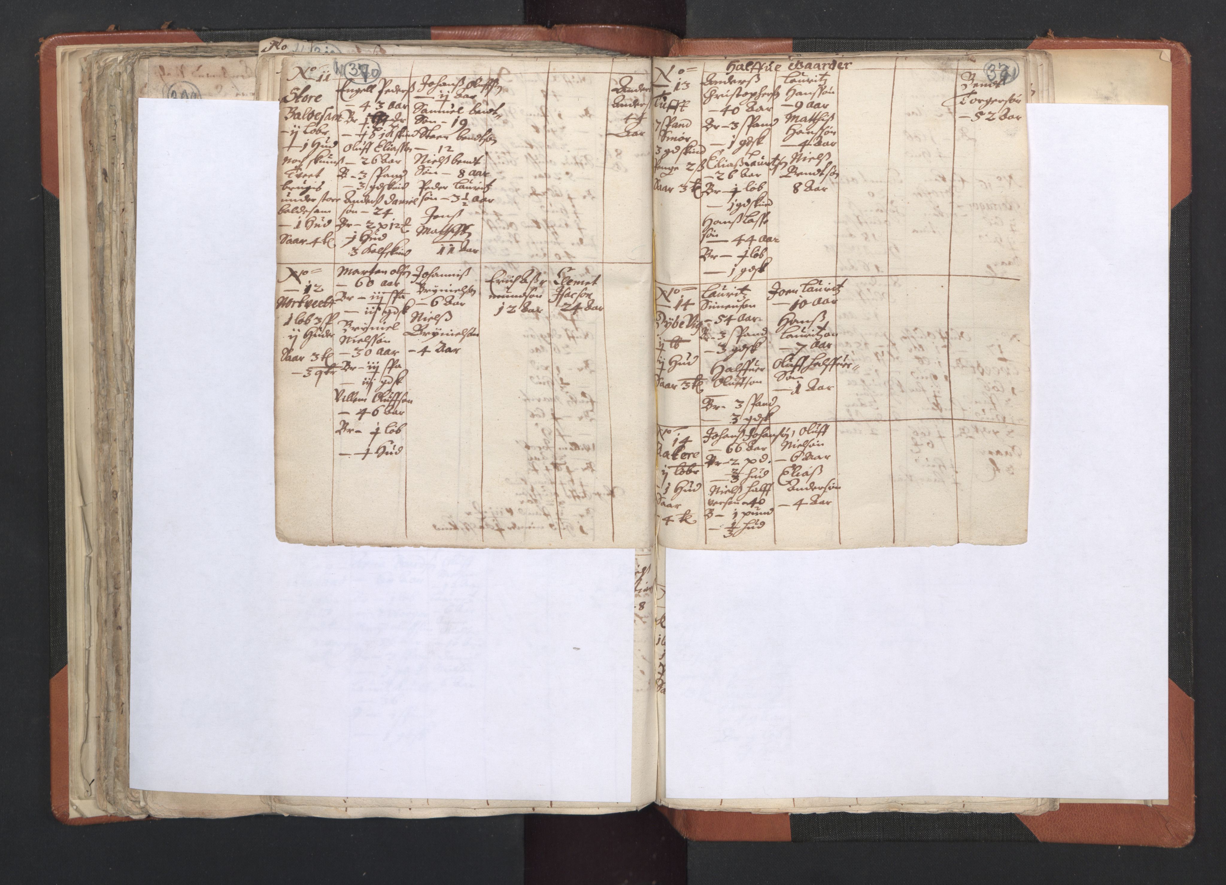 RA, Vicar's Census 1664-1666, no. 20: Sunnhordland deanery, 1664-1666, p. 370-371