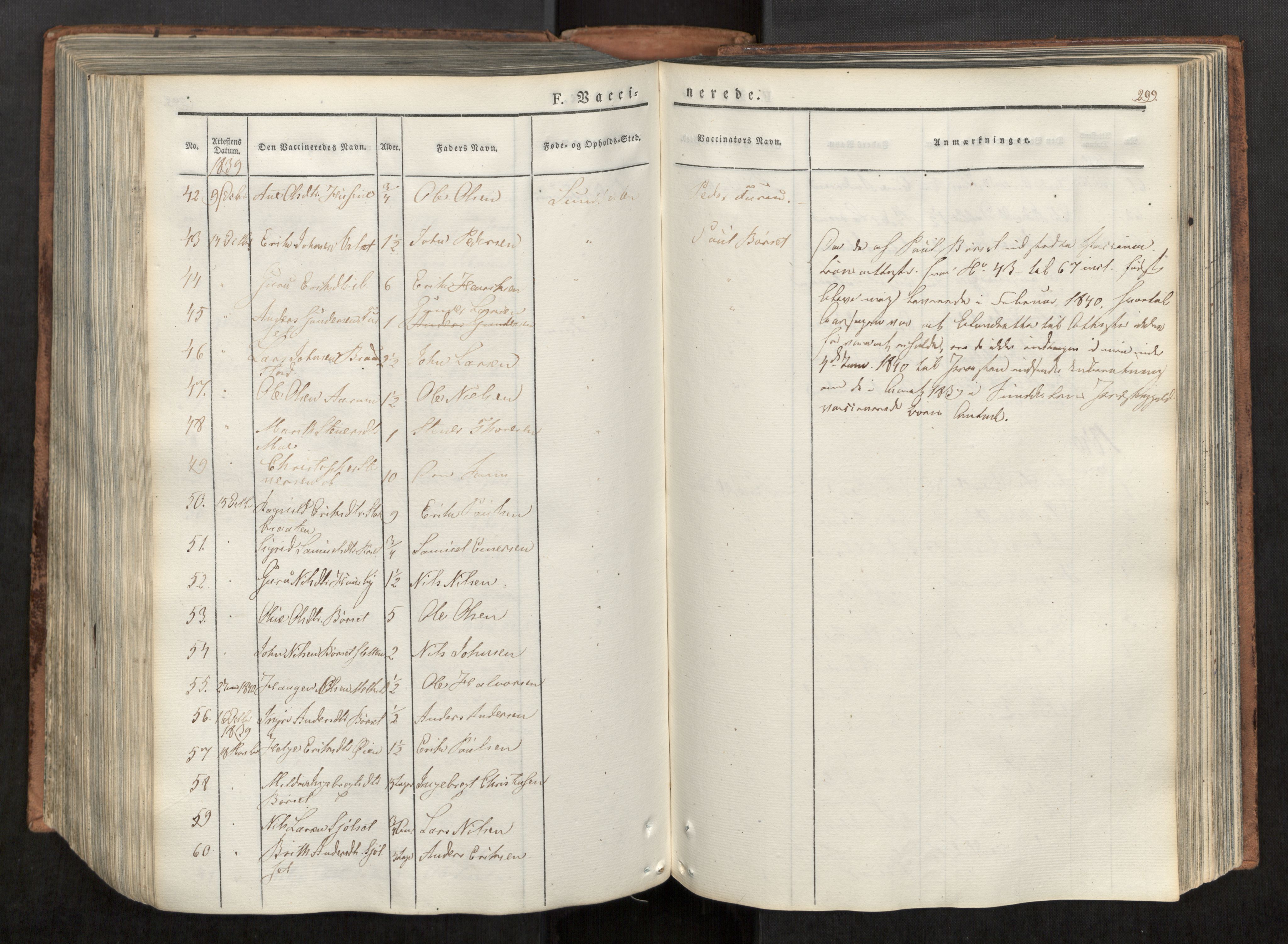 Ministerialprotokoller, klokkerbøker og fødselsregistre - Møre og Romsdal, AV/SAT-A-1454/590/L1012: Parish register (official) no. 590A04, 1832-1846, p. 299