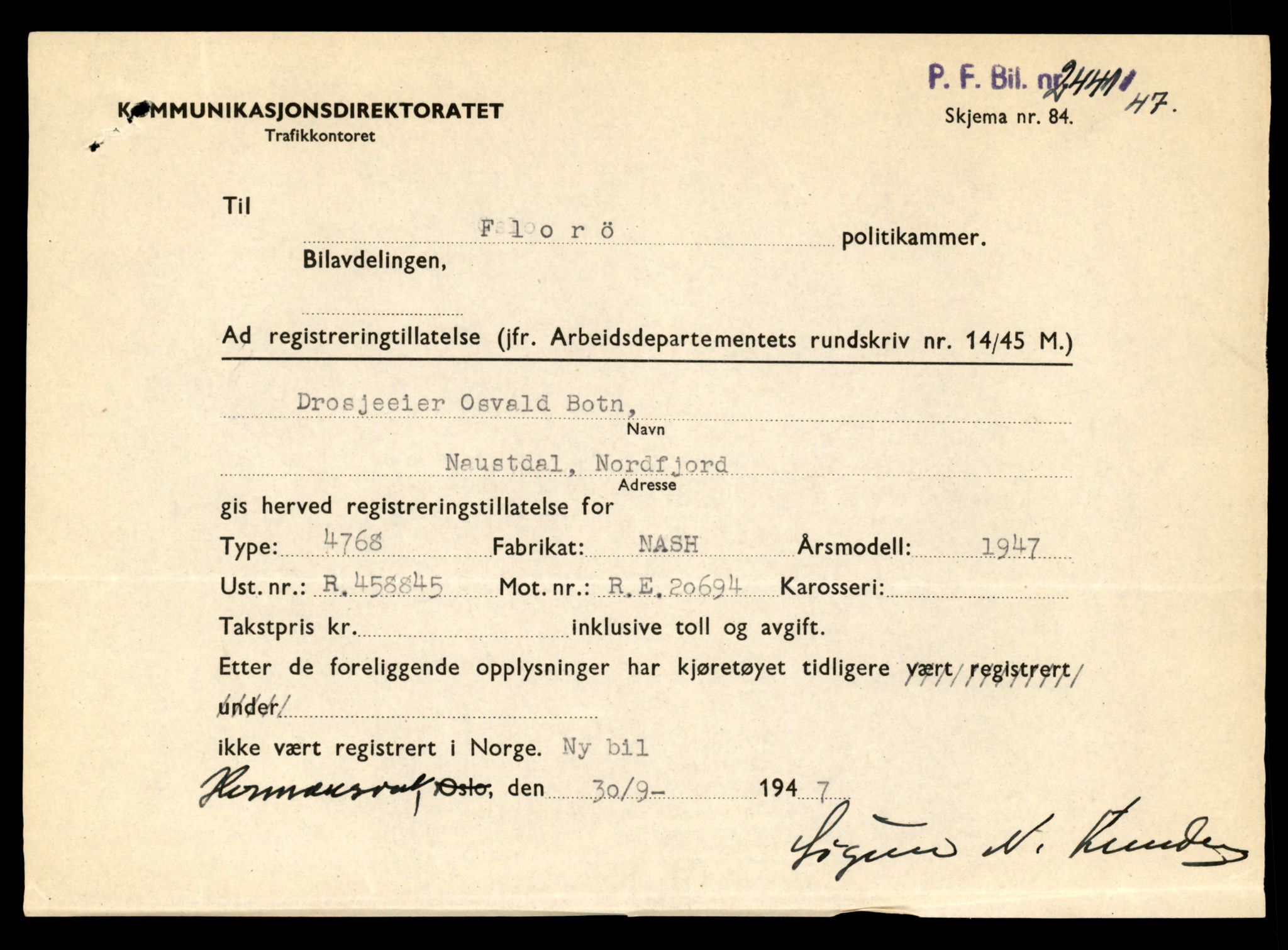 Møre og Romsdal vegkontor - Ålesund trafikkstasjon, AV/SAT-A-4099/F/Fe/L0045: Registreringskort for kjøretøy T 14320 - T 14444, 1927-1998, p. 2047