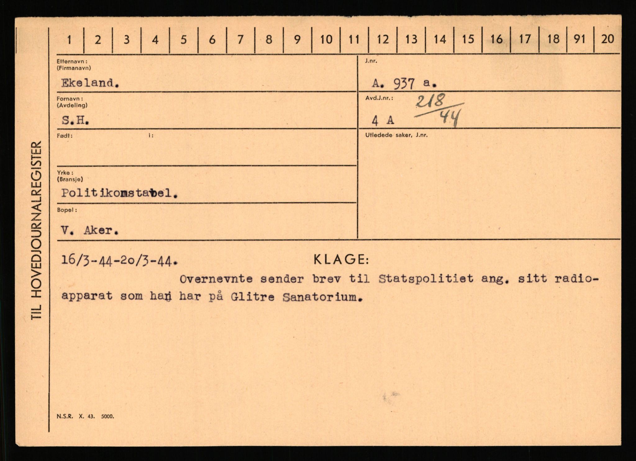 Statspolitiet - Hovedkontoret / Osloavdelingen, AV/RA-S-1329/C/Ca/L0004: Eid - funn av gjenstander	, 1943-1945, p. 403