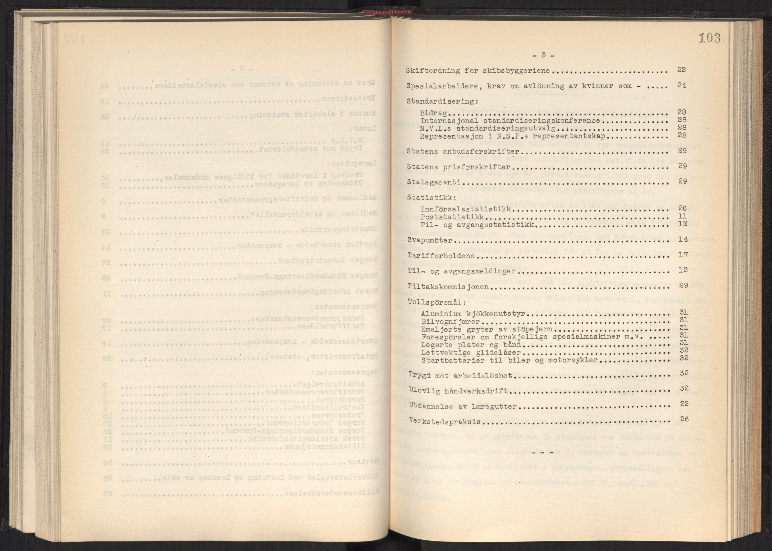 Teknologibedriftenes Landsforening TBL, RA/PA-1700/A/Ad/L0006: Årsberetning med register, 1937-1943, p. 103
