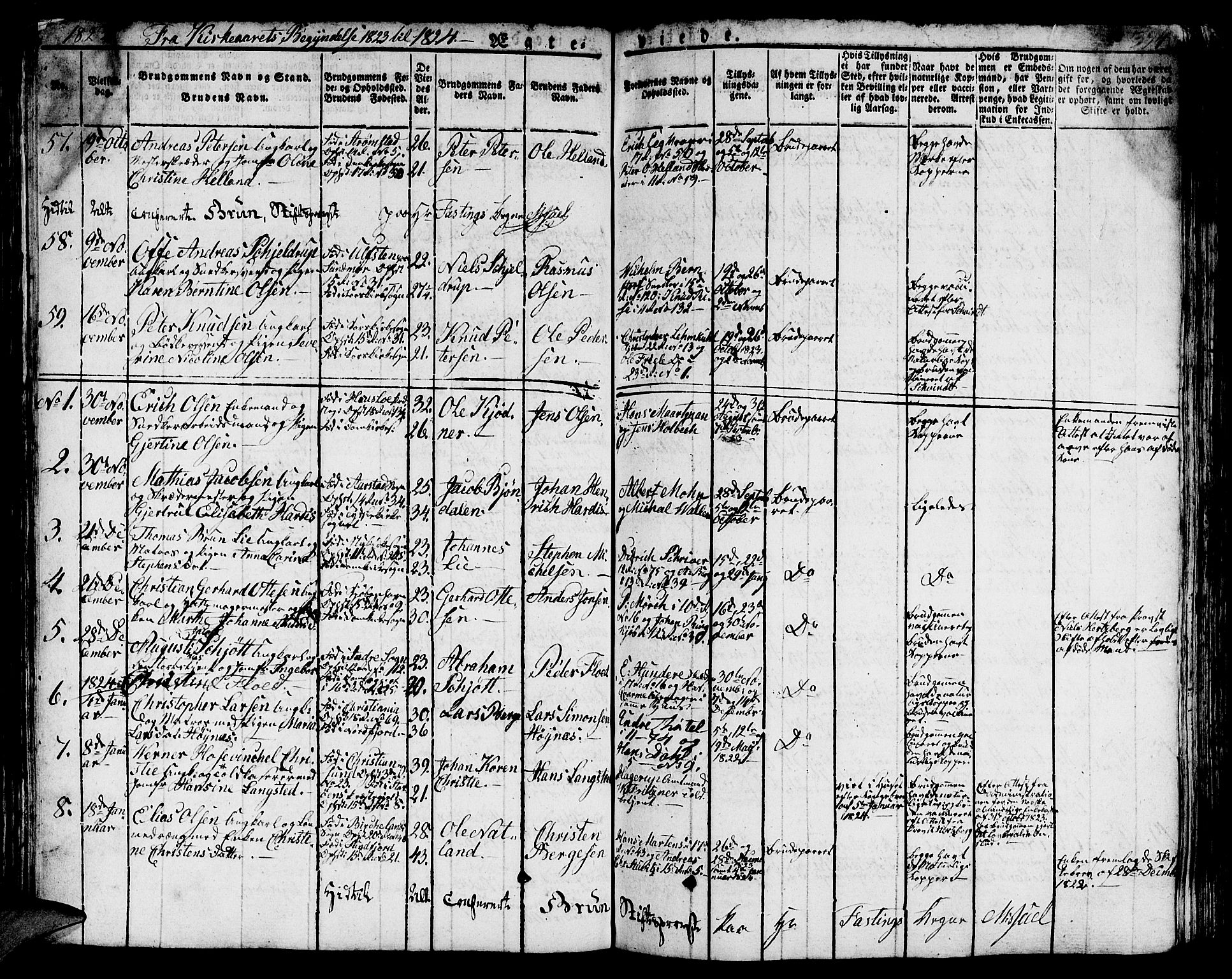 Domkirken sokneprestembete, AV/SAB-A-74801/H/Hab/L0002: Parish register (copy) no. A 2, 1821-1839, p. 395