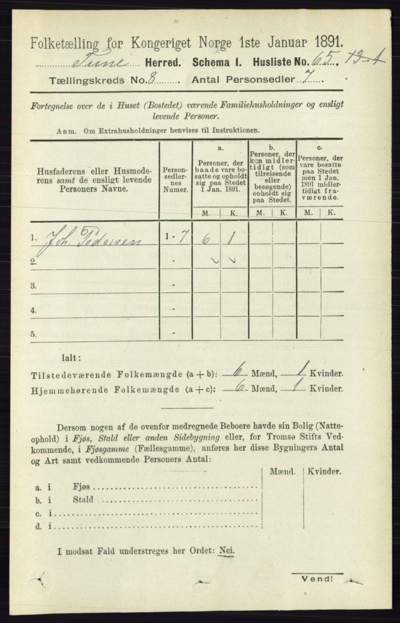 RA, 1891 census for 0130 Tune, 1891, p. 5769