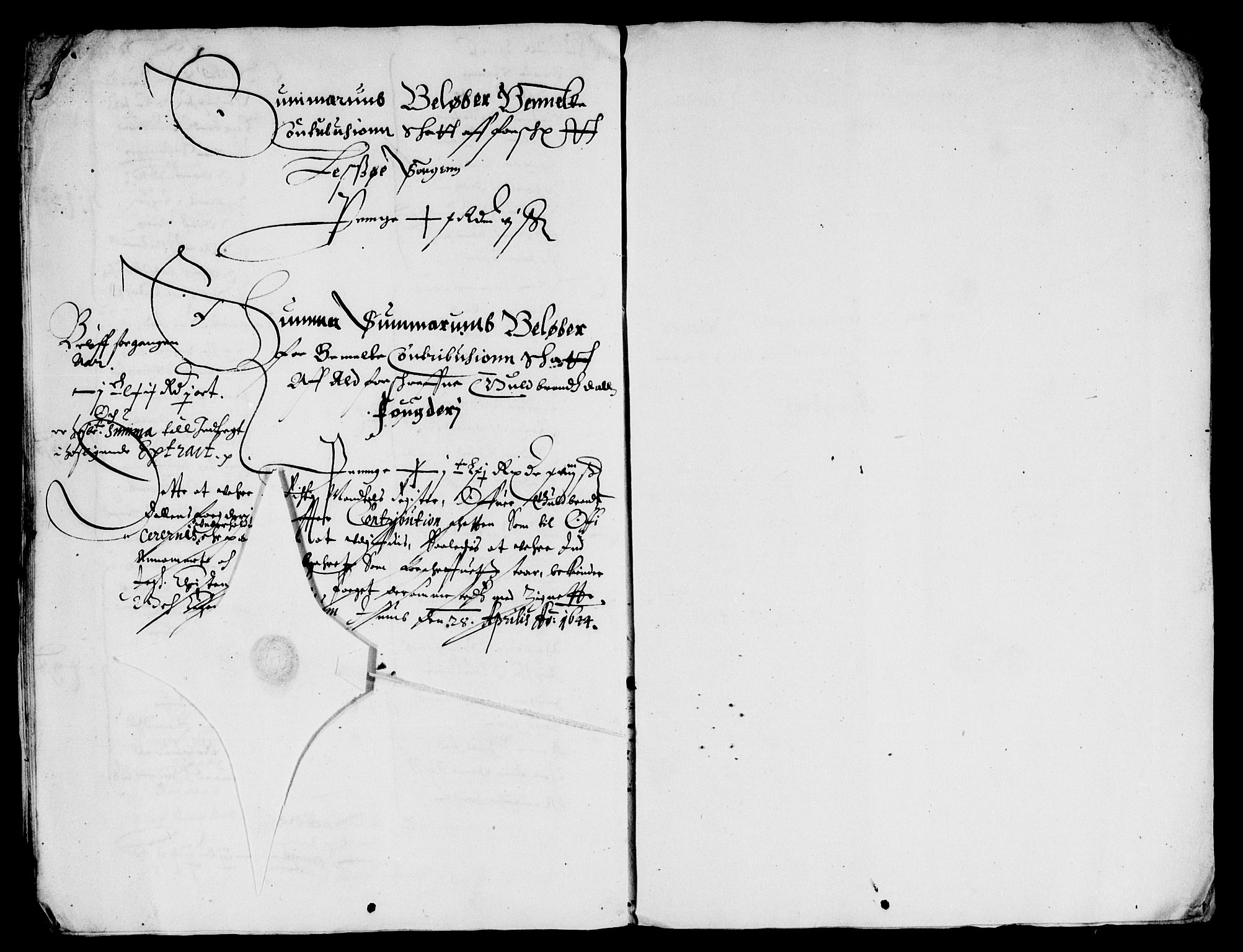 Rentekammeret inntil 1814, Reviderte regnskaper, Lensregnskaper, AV/RA-EA-5023/R/Rb/Rba/L0177: Akershus len, 1643-1644