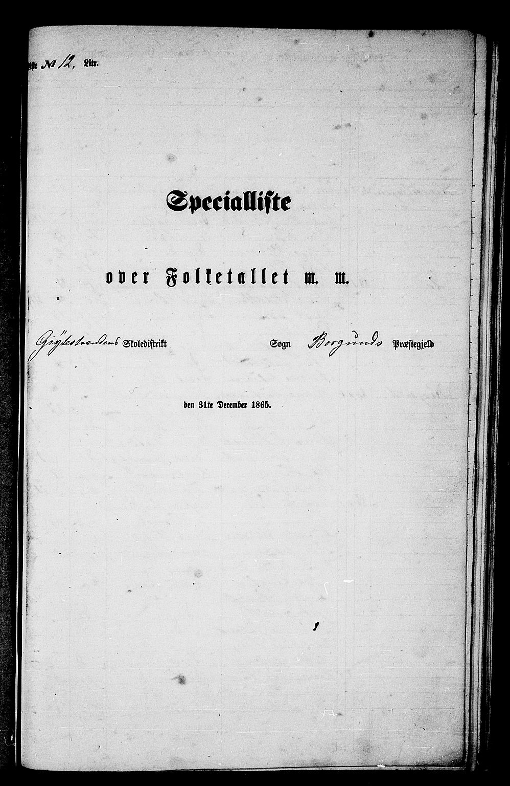 RA, 1865 census for Borgund, 1865, p. 219