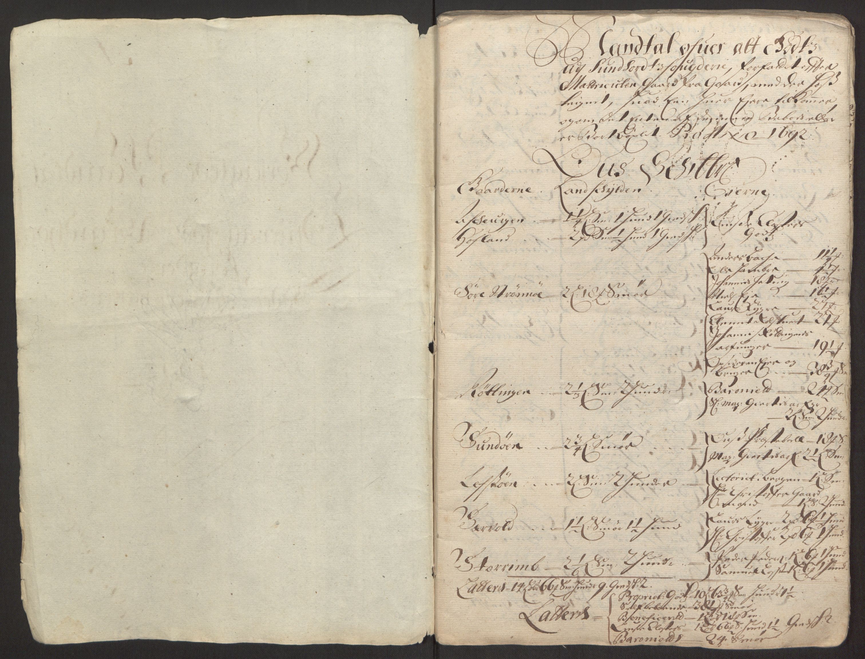 Rentekammeret inntil 1814, Reviderte regnskaper, Fogderegnskap, RA/EA-4092/R48/L2973: Fogderegnskap Sunnhordland og Hardanger, 1691-1692, p. 329
