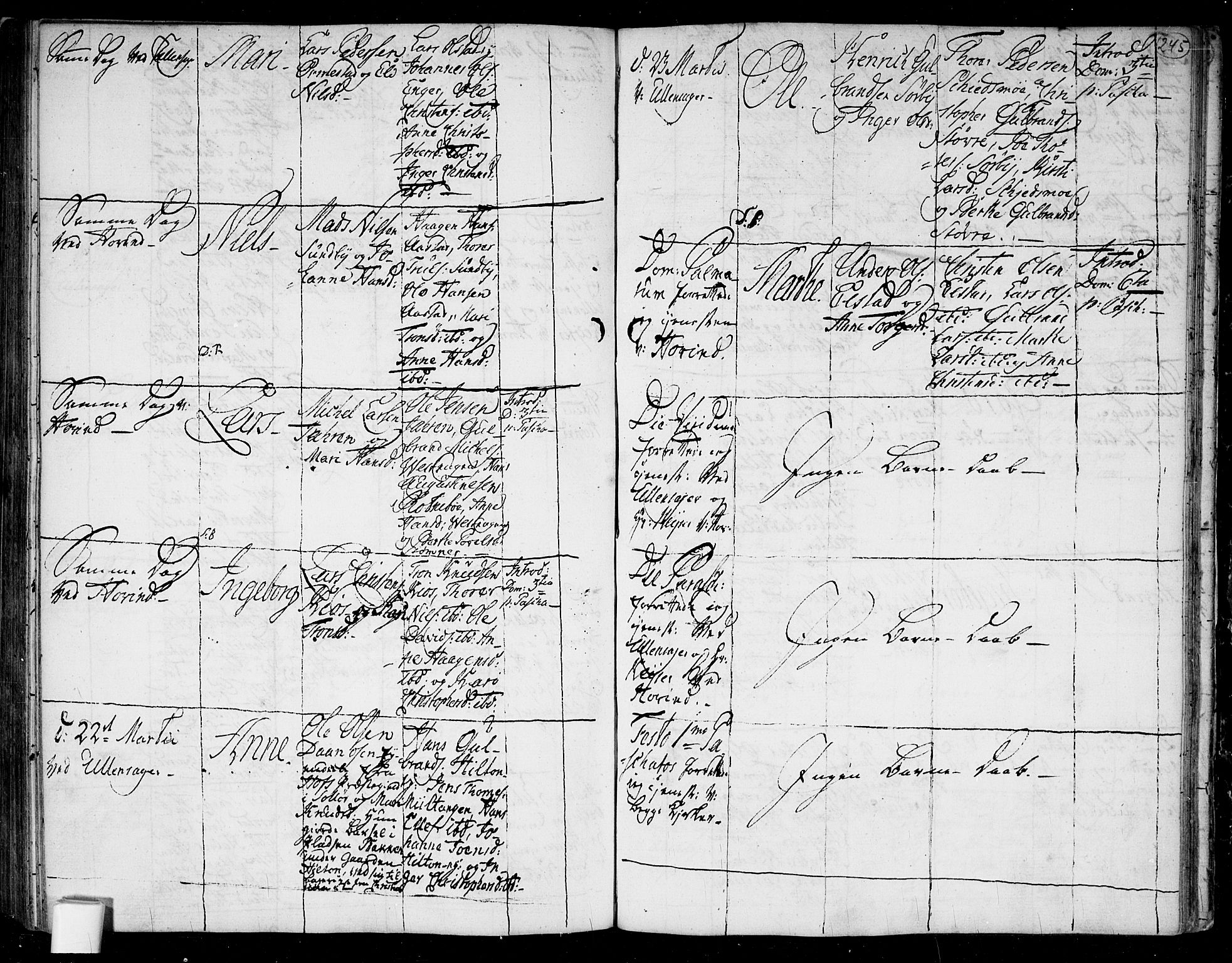 Ullensaker prestekontor Kirkebøker, AV/SAO-A-10236a/F/Fa/L0006: Parish register (official) no. I 6, 1762-1785, p. 245