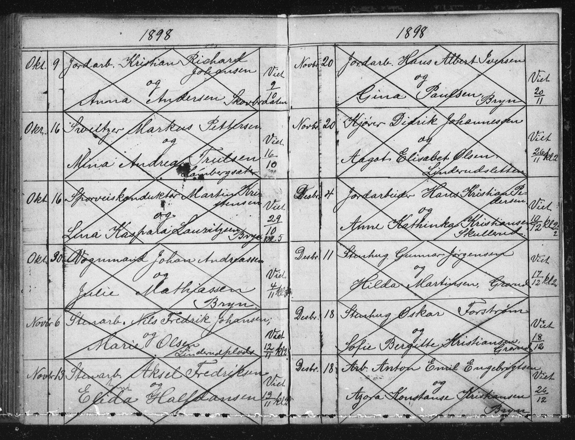 Østre Aker prestekontor Kirkebøker, SAO/A-10840/H/Ha/L0005: Banns register no. I 5, 1879-1899