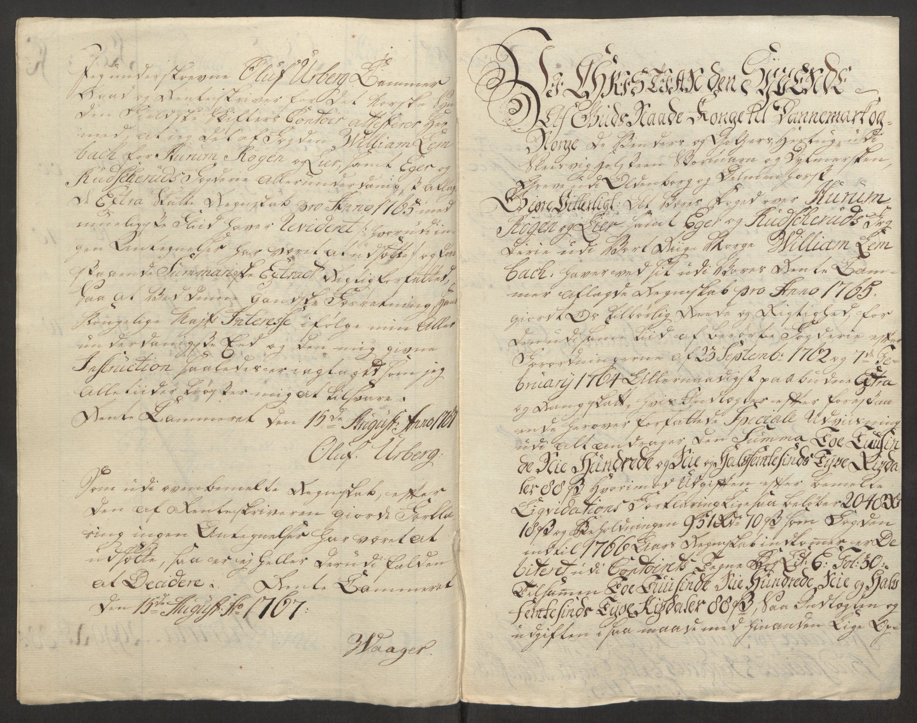 Rentekammeret inntil 1814, Reviderte regnskaper, Fogderegnskap, AV/RA-EA-4092/R31/L1834: Ekstraskatten Hurum, Røyken, Eiker, Lier og Buskerud, 1765, p. 14