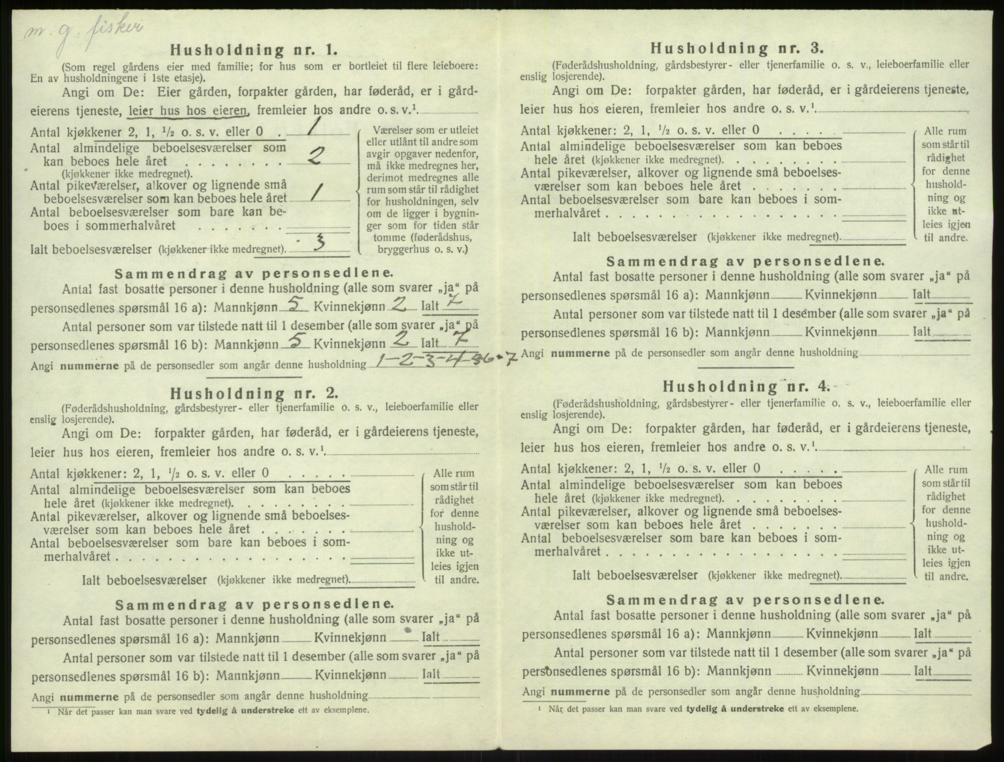 SAB, 1920 census for Solund, 1920, p. 389