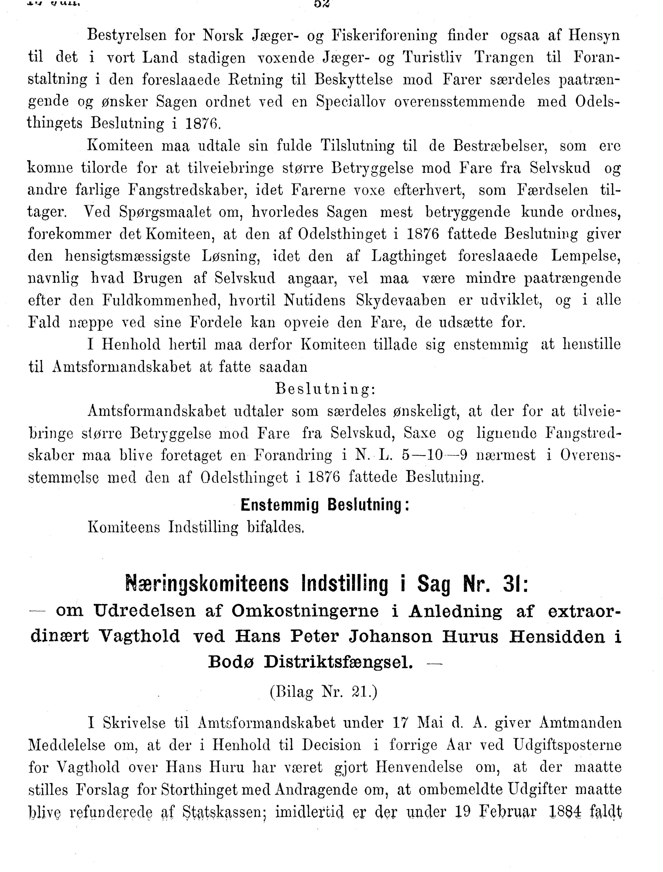 Nordland Fylkeskommune. Fylkestinget, AIN/NFK-17/176/A/Ac/L0014: Fylkestingsforhandlinger 1881-1885, 1881-1885