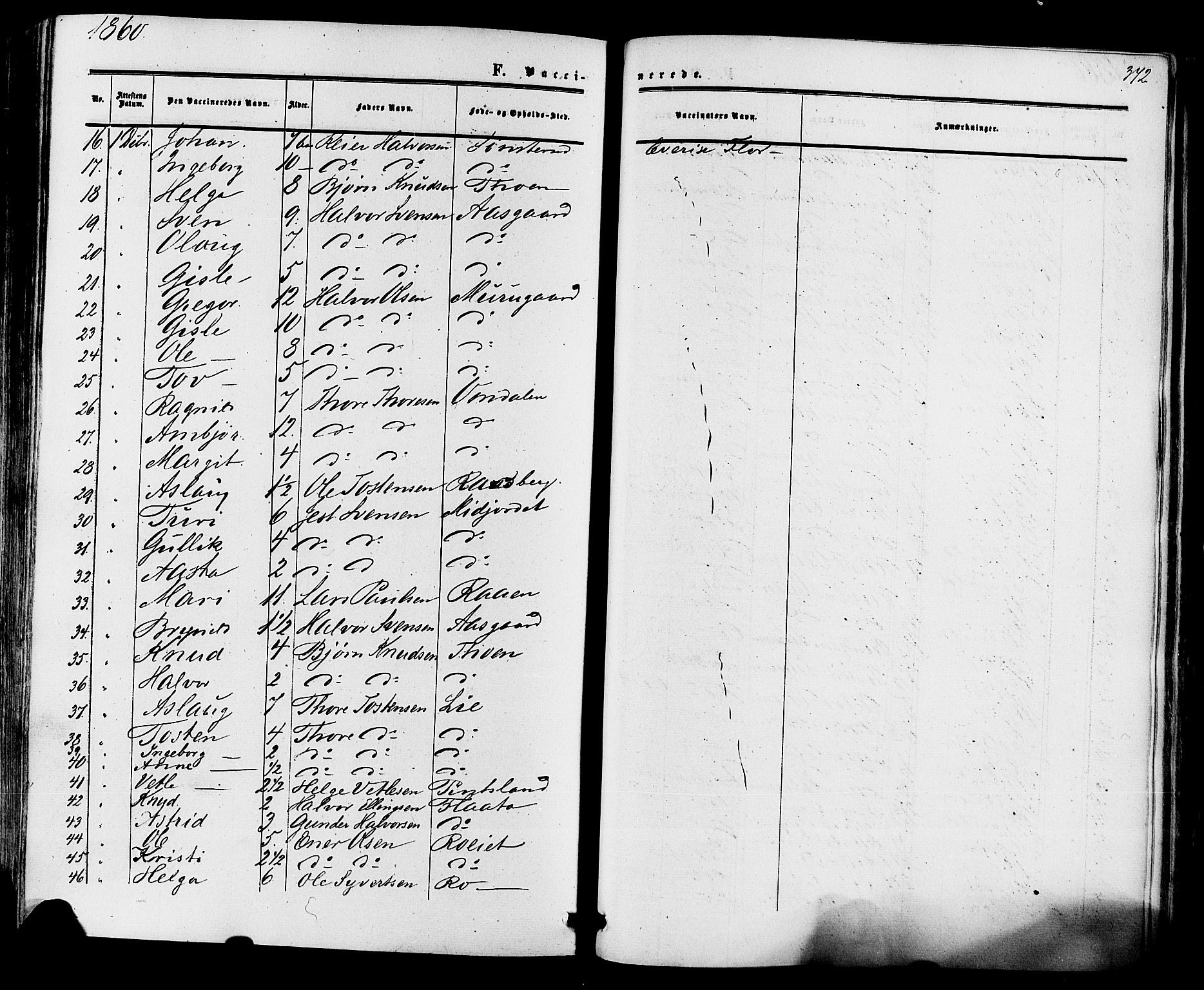 Nore kirkebøker, SAKO/A-238/F/Fa/L0003: Parish register (official) no. I 3, 1858-1866, p. 372