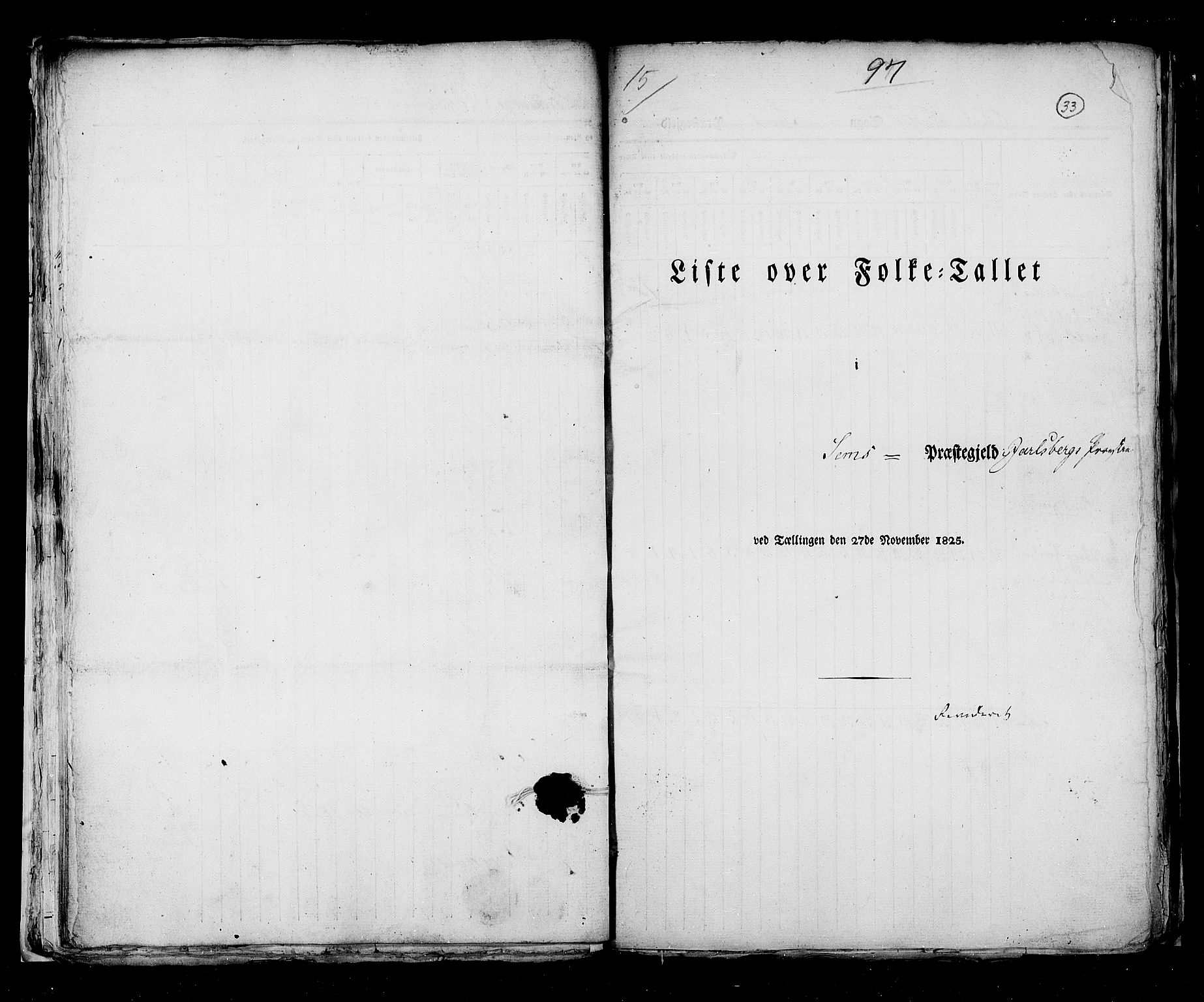 RA, Census 1825, vol. 8: Jarlsberg og Larvik amt, 1825, p. 33