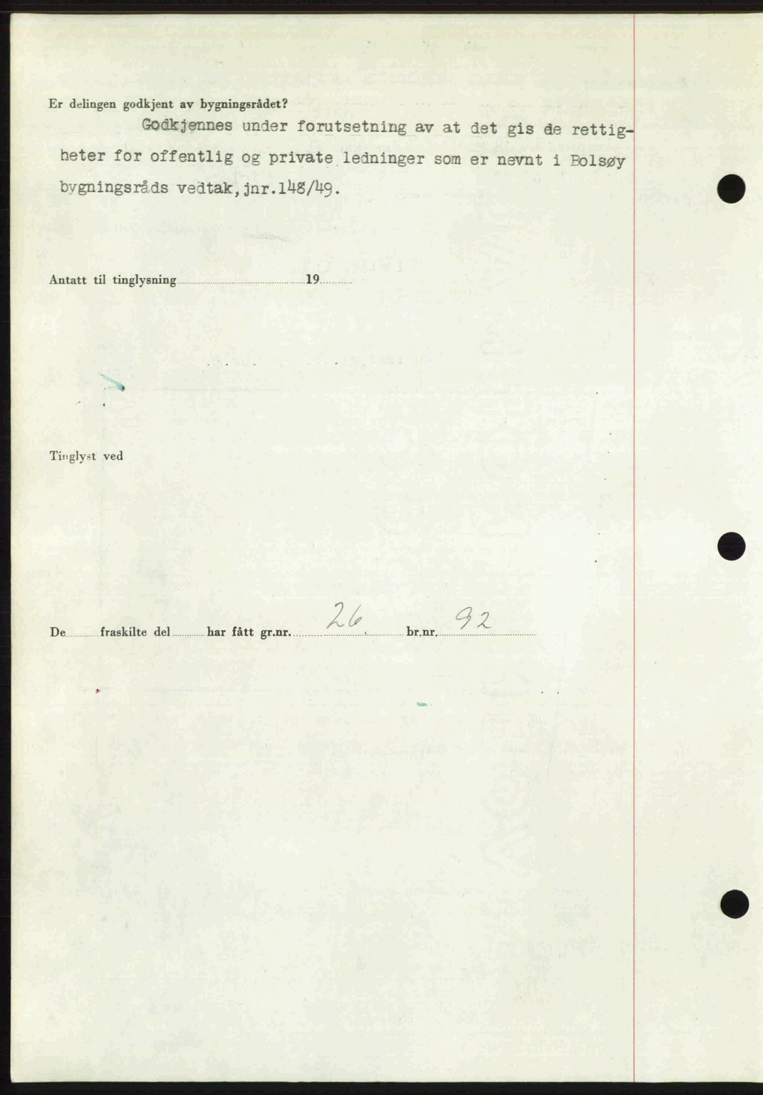 Romsdal sorenskriveri, AV/SAT-A-4149/1/2/2C: Mortgage book no. A32, 1950-1950, Diary no: : 281/1950