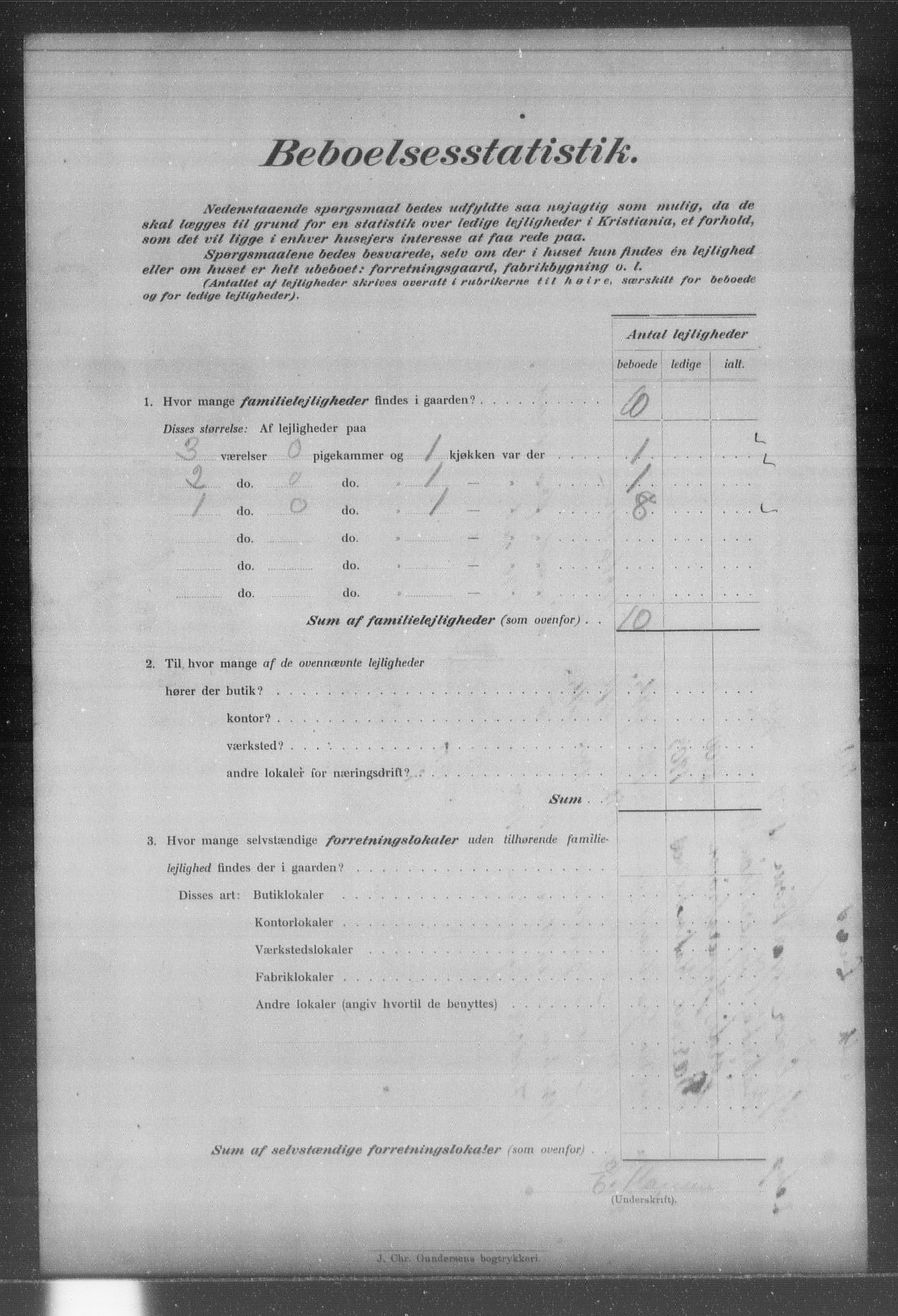 OBA, Municipal Census 1903 for Kristiania, 1903, p. 19069