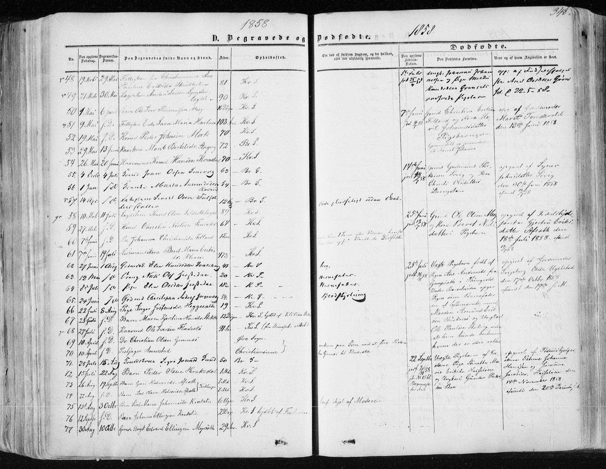 Ministerialprotokoller, klokkerbøker og fødselsregistre - Møre og Romsdal, SAT/A-1454/568/L0804: Parish register (official) no. 568A11, 1854-1868, p. 348