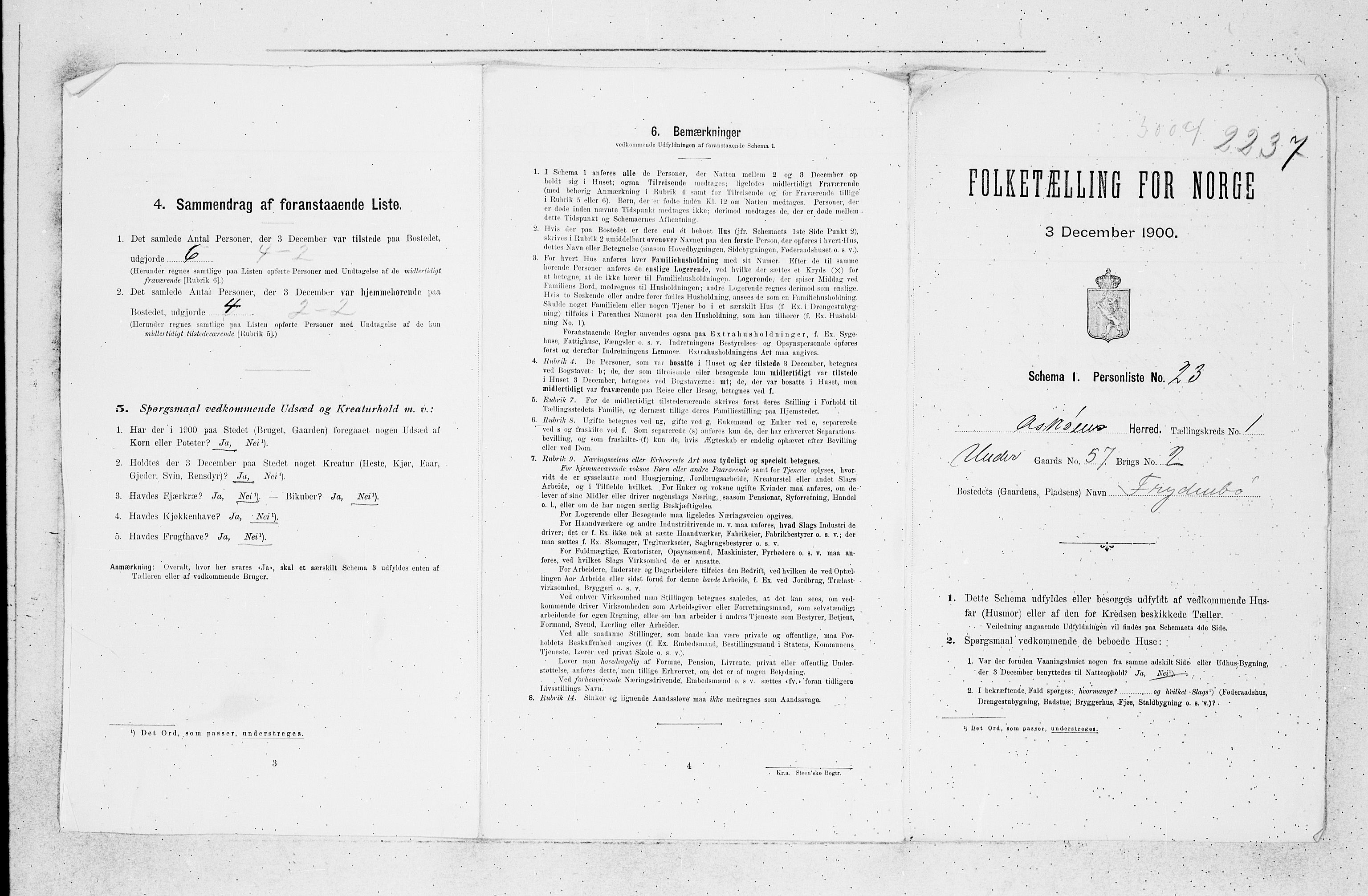 SAB, 1900 census for Askøy, 1900, p. 32