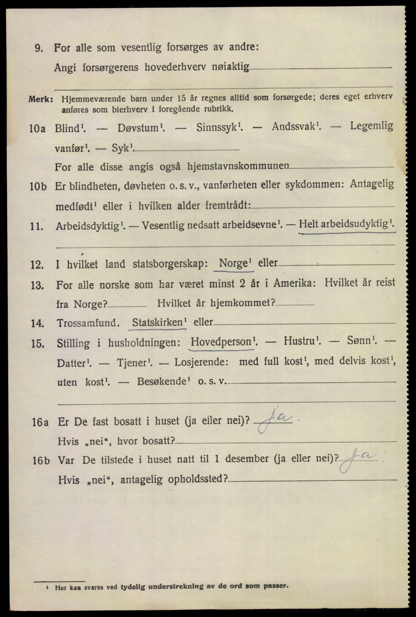 SAKO, 1920 census for Hovin, 1920, p. 1474