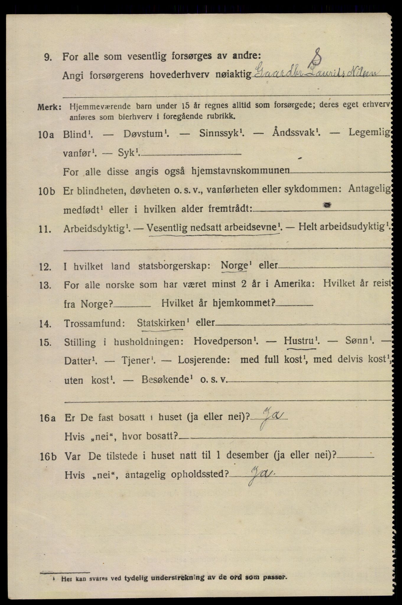 SAKO, 1920 census for Sem, 1920, p. 10388