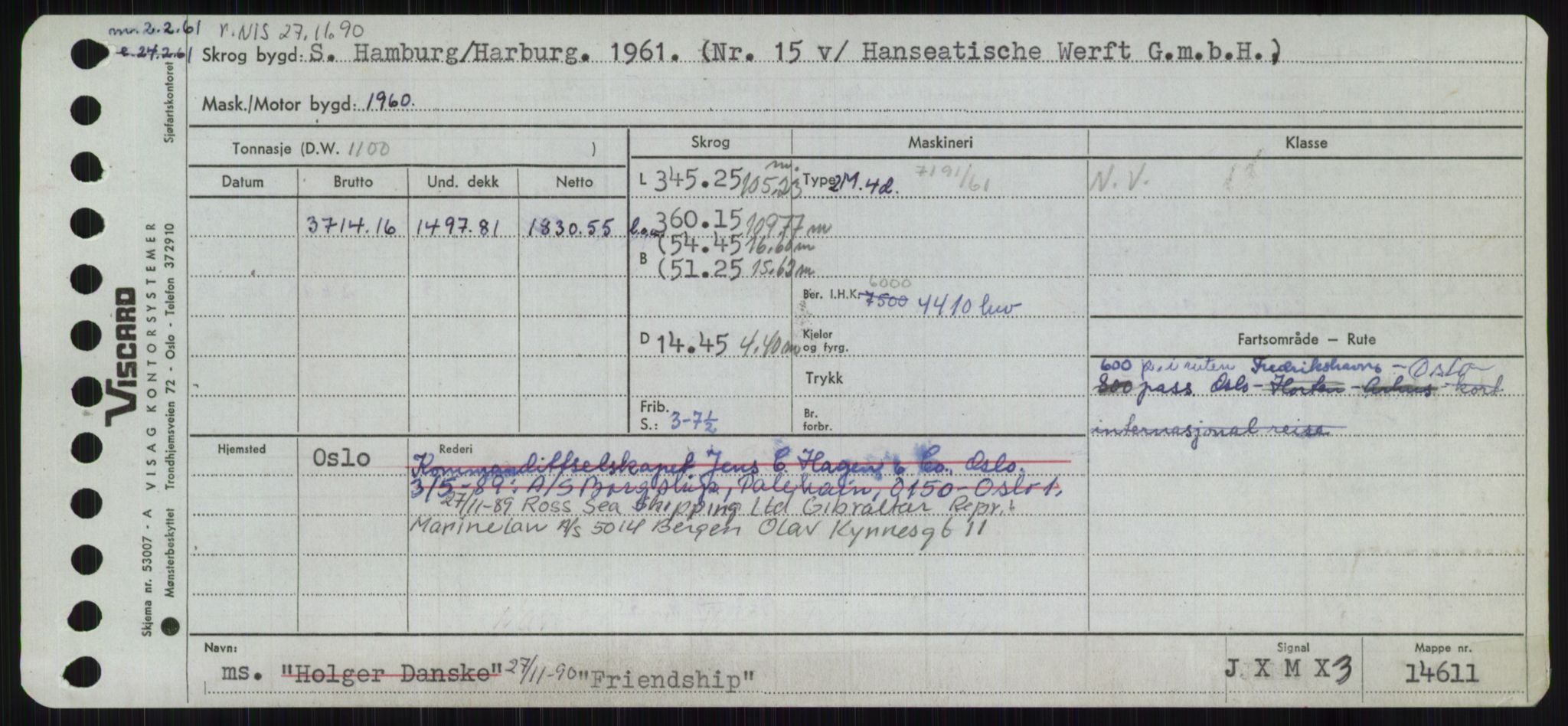 Sjøfartsdirektoratet med forløpere, Skipsmålingen, RA/S-1627/H/Ha/L0002/0001: Fartøy, Eik-Hill / Fartøy, Eik-F, p. 791