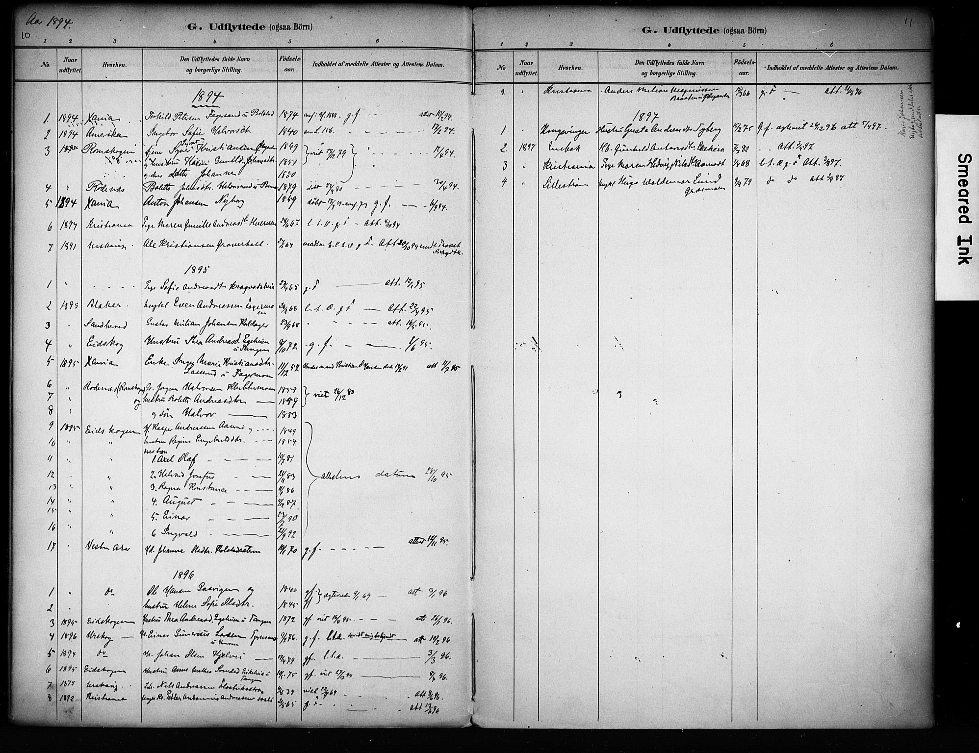 Høland prestekontor Kirkebøker, SAO/A-10346a/F/Fc/L0002: Parish register (official) no. III 2, 1882-1897, p. 10-11