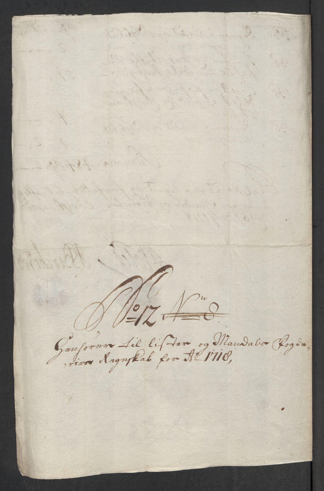 Rentekammeret inntil 1814, Reviderte regnskaper, Fogderegnskap, AV/RA-EA-4092/R43/L2563: Fogderegnskap Lista og Mandal, 1718, p. 185