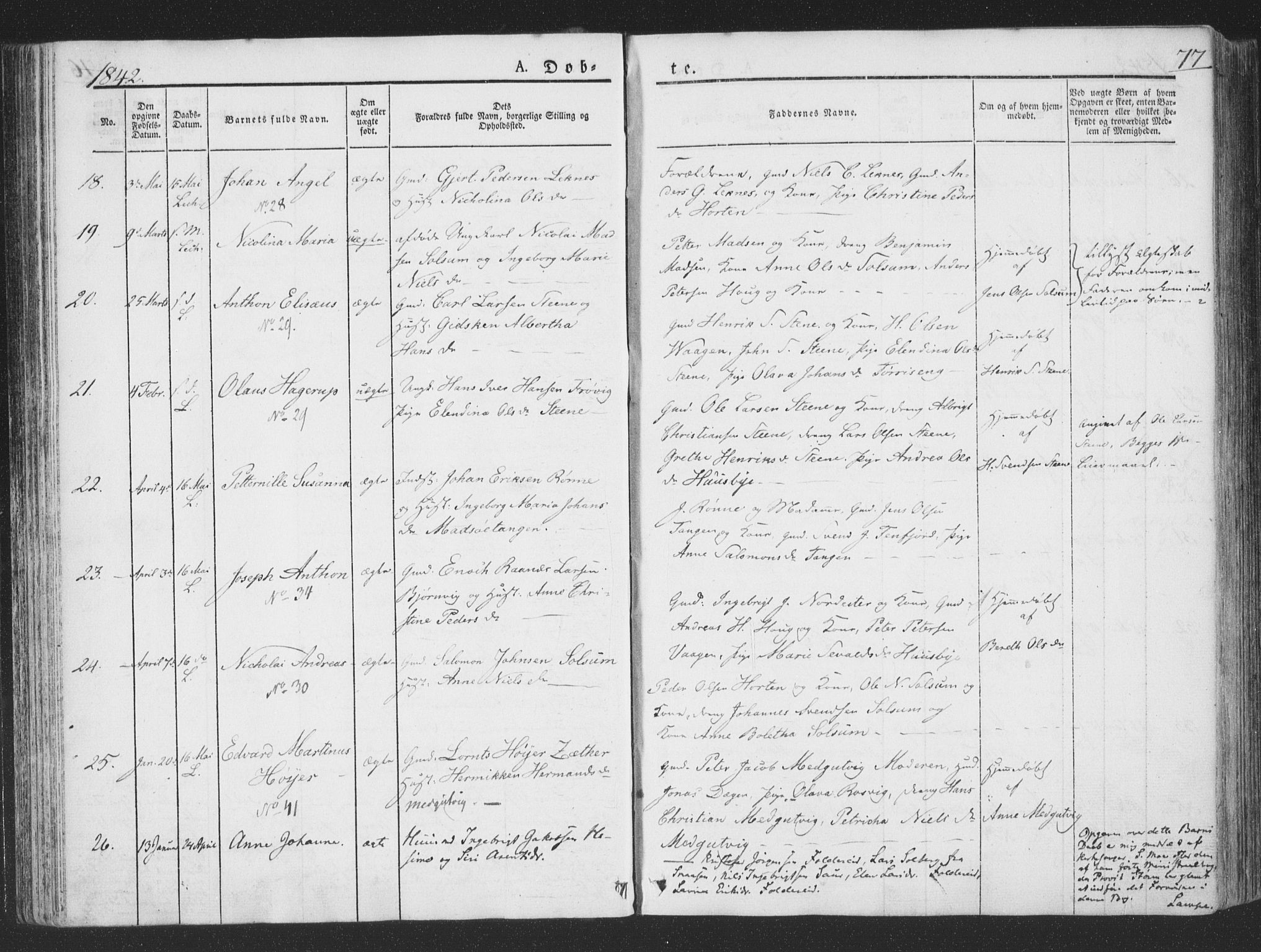 Ministerialprotokoller, klokkerbøker og fødselsregistre - Nord-Trøndelag, AV/SAT-A-1458/780/L0639: Parish register (official) no. 780A04, 1830-1844, p. 77